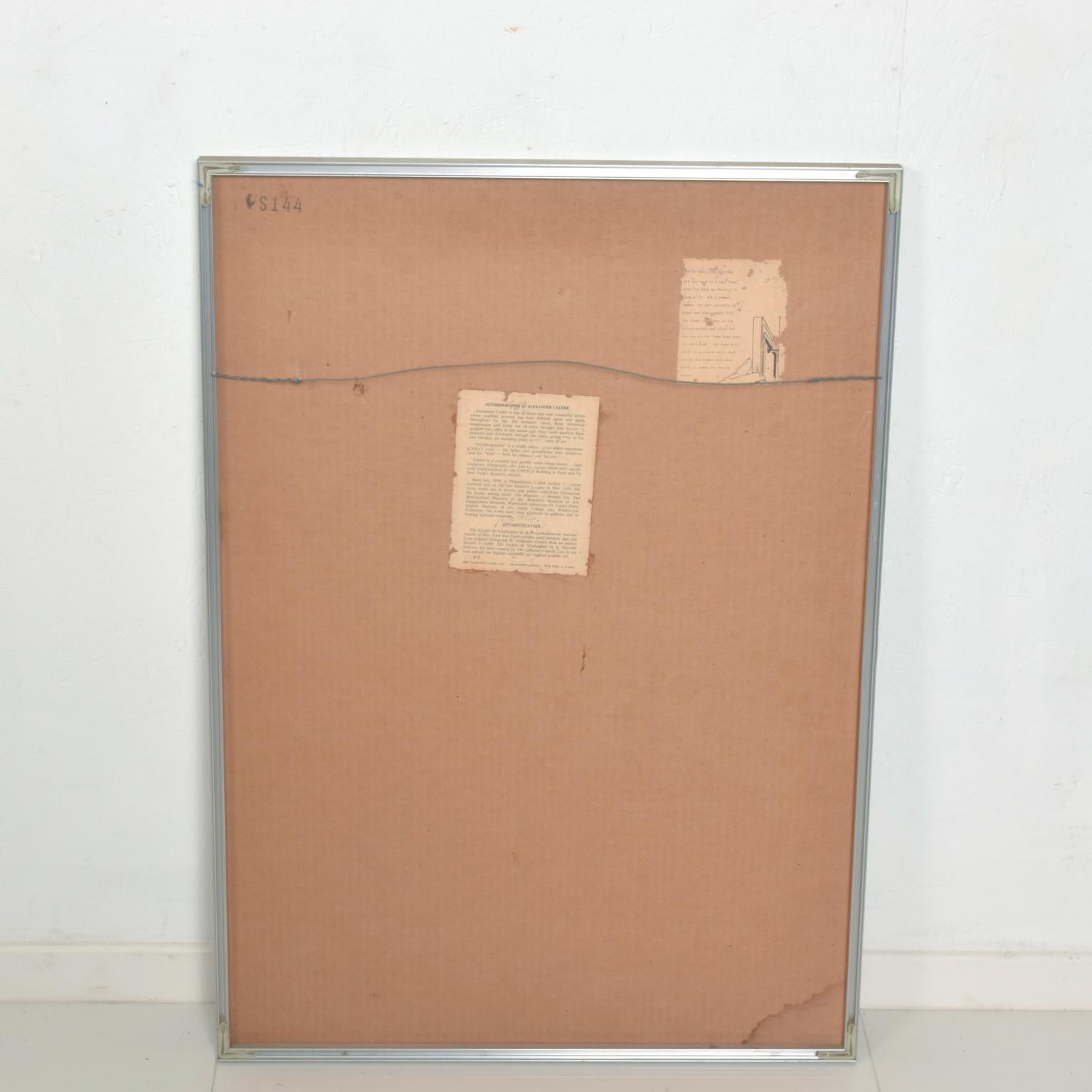 Late 20th Century Abstract Asymetrie Tree Lithograph by Alexander Calder, 