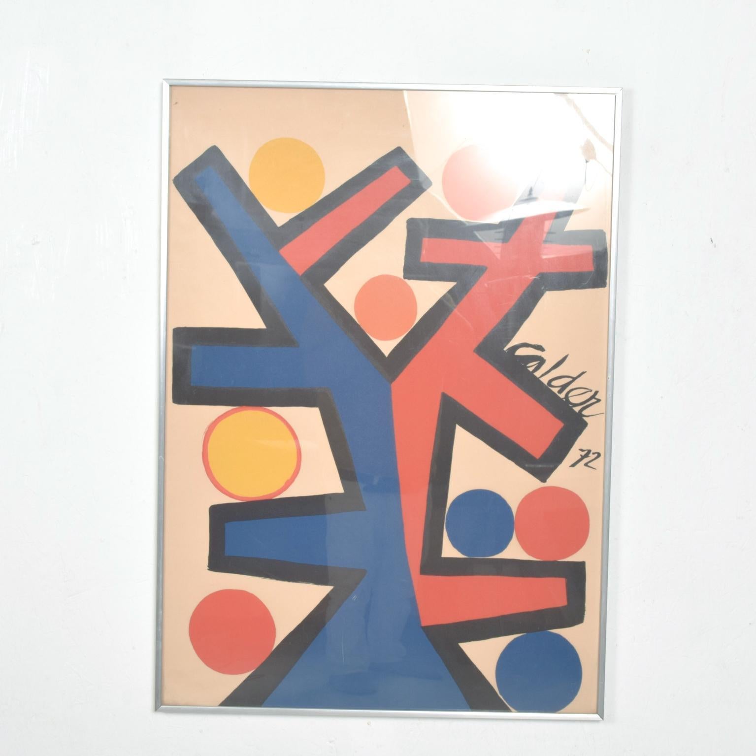Aluminum Abstract Asymetrie Tree Lithograph by Alexander Calder, 