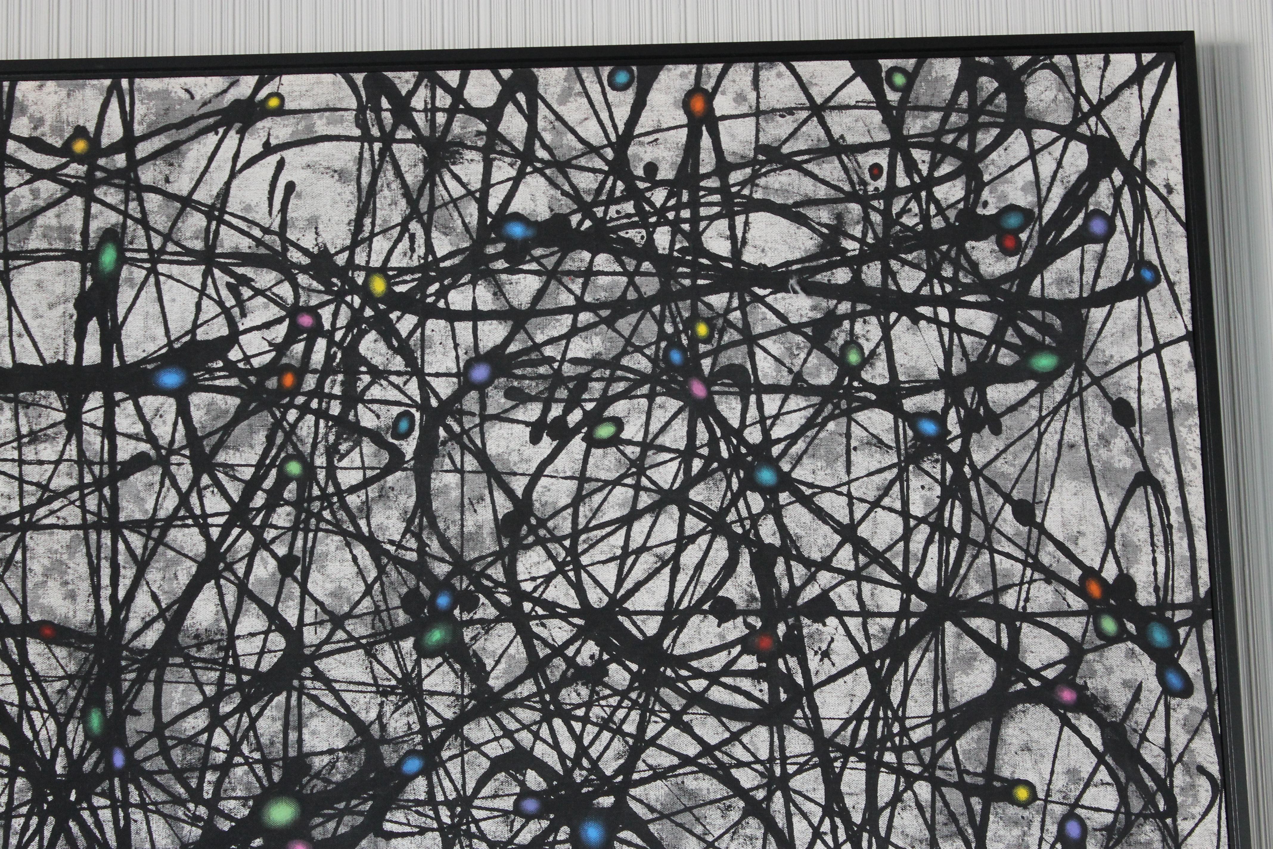 Acrylic Abstract Atomic Drizzle Painting