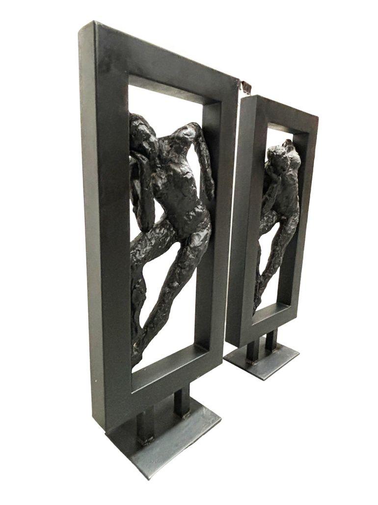 Late 20th Century Abstract Ballet Dancers Sculptures by Gerard Koch for Austin Productions, Pair For Sale