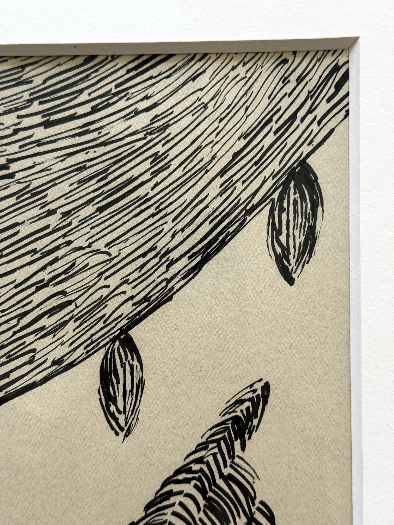 Disegno astratto a penna a sfera firmato Louise Bourgeois In condizioni buone in vendita a Atlanta, GA