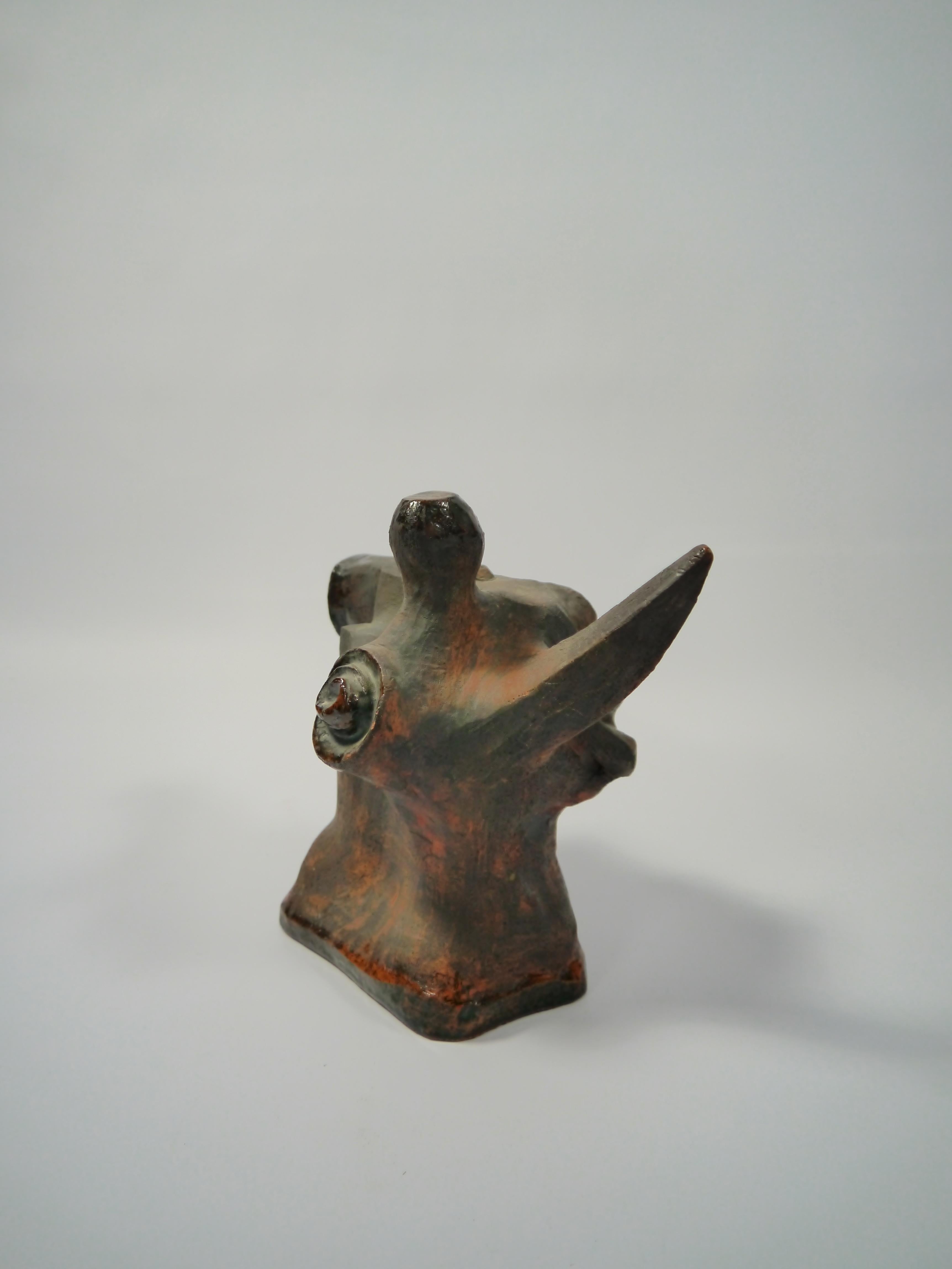 Abstract Biomorphic Stoneware Sculpture, Sweden, 1950s In Good Condition In Barcelona, ES