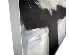 Abstract Black & White Painting by R. Godfrey