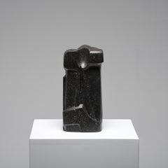 Sculpture abstraite en pierre bleue de Jan Keustermans