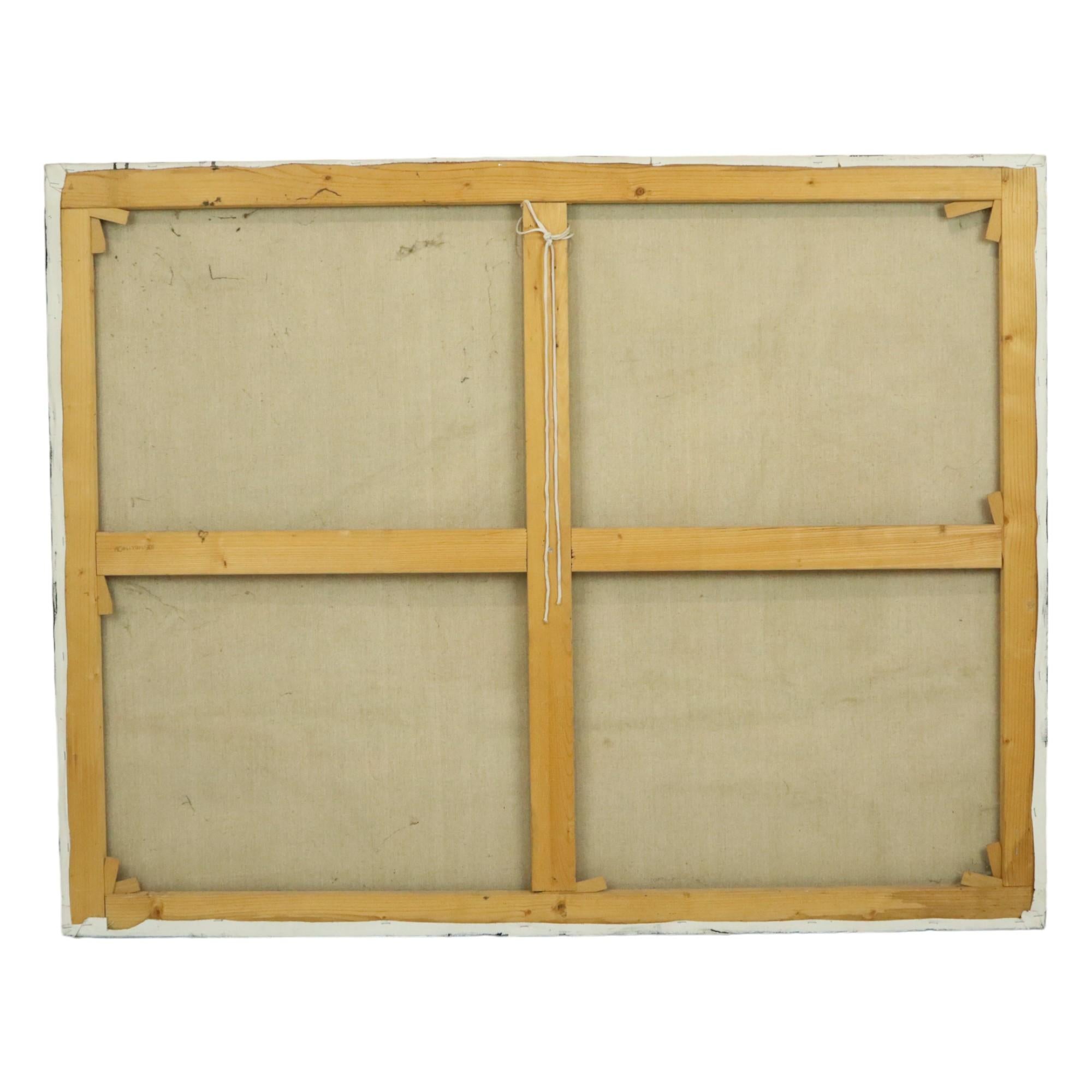 Abstrakte Bootskunst Öl auf Leinwand XL Großes Gemälde Signiert 146x114cm im Angebot 6
