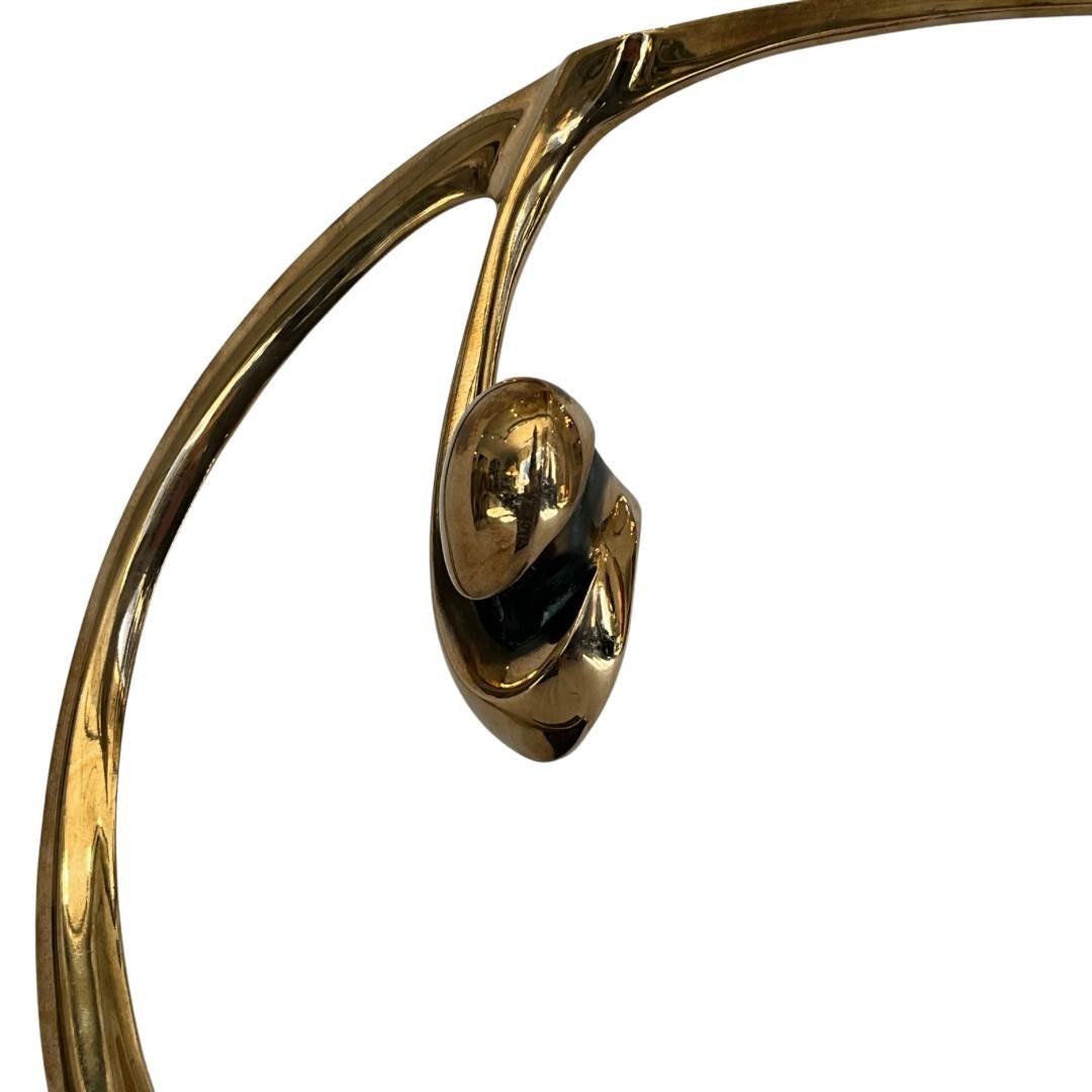 Ottone Scultura astratta in ottone in vendita