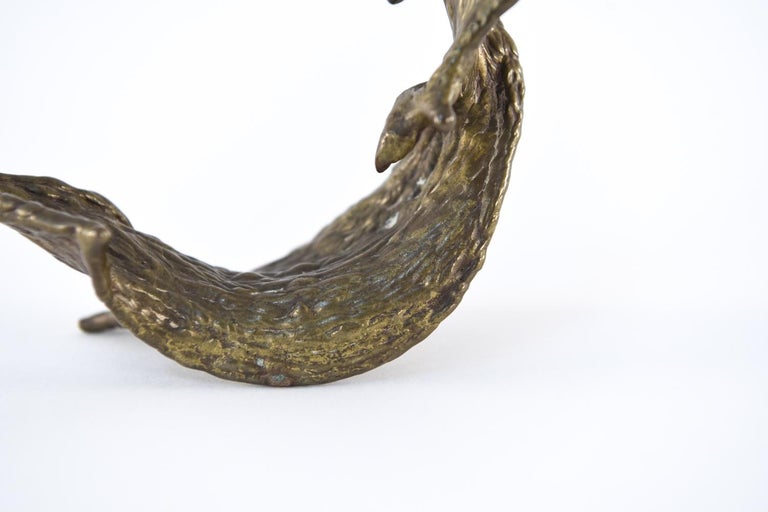Abstract Bronze Biomorphic Sculpture For Sale 3