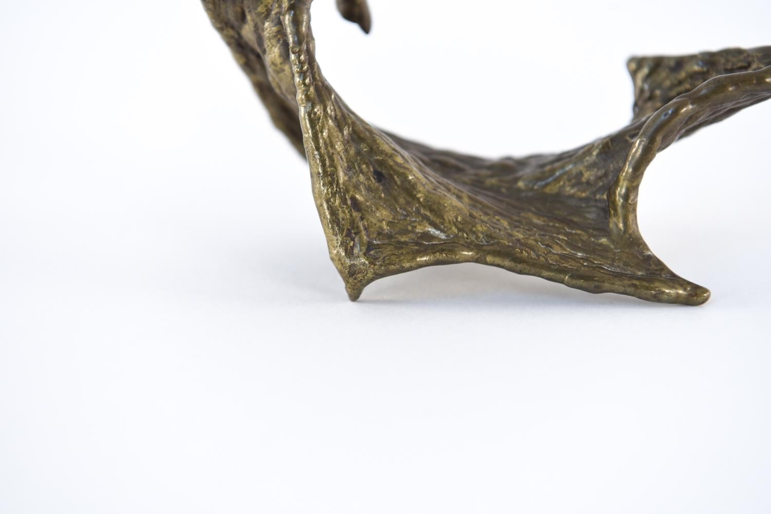 Cast Abstract Bronze Biomorphic Sculpture