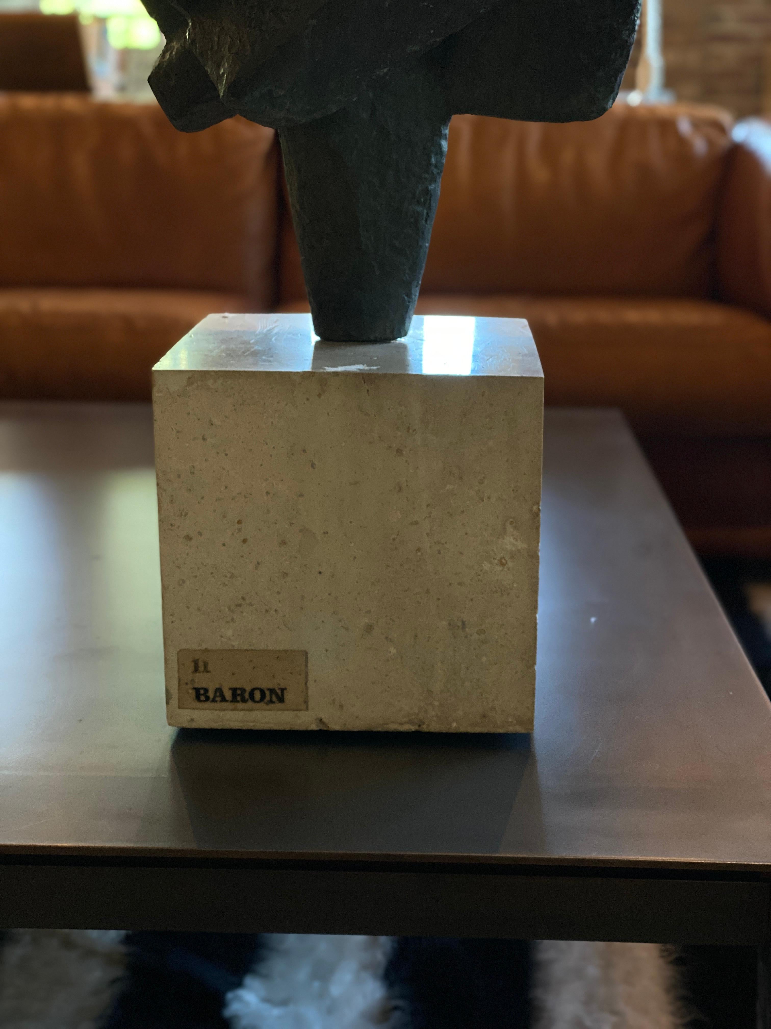 Abstract Bronze by Francisco Baron, Spain, 1960s In Good Condition In Austin, TX