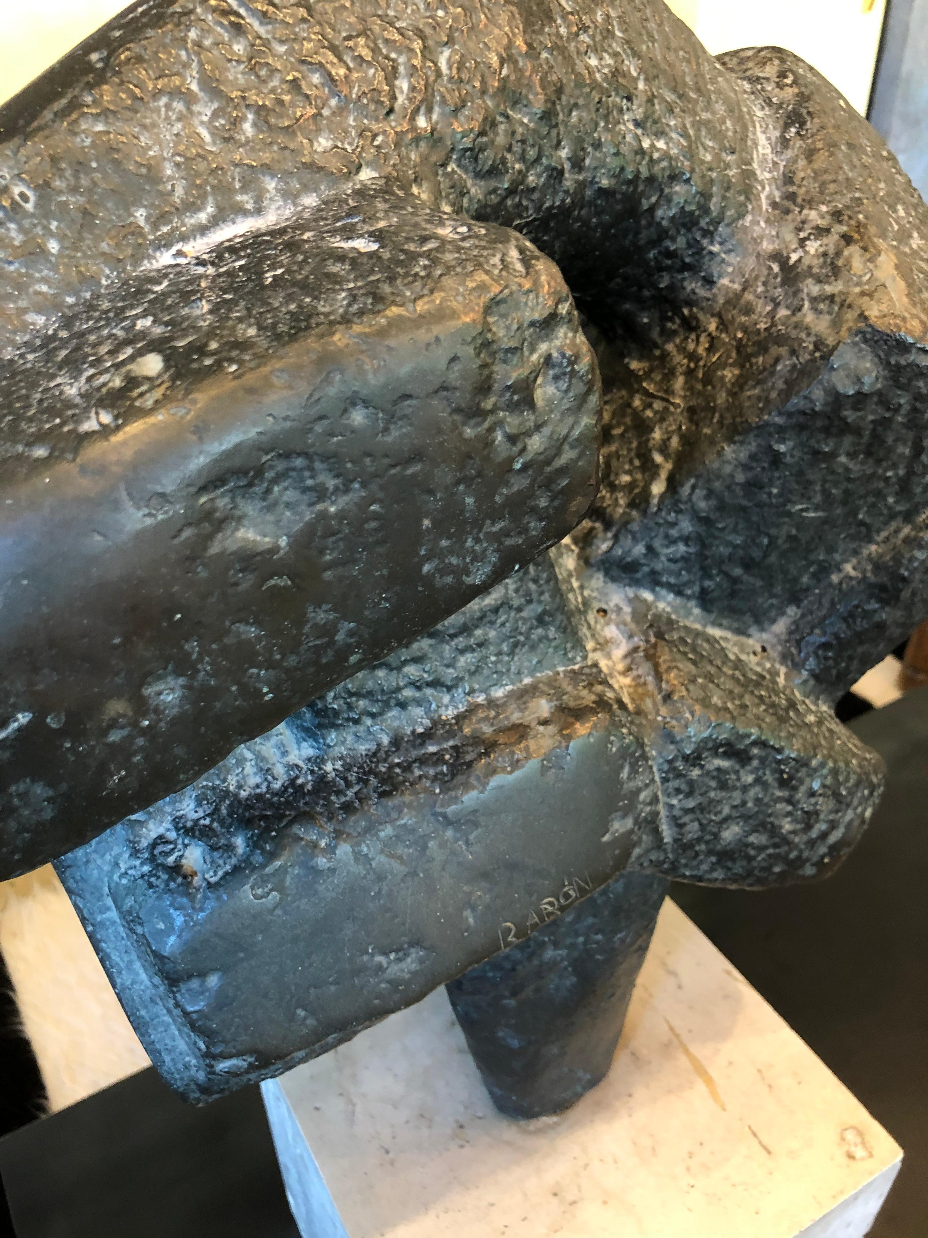 Abstract Bronze by Francisco Baron, Spain, 1960s 2