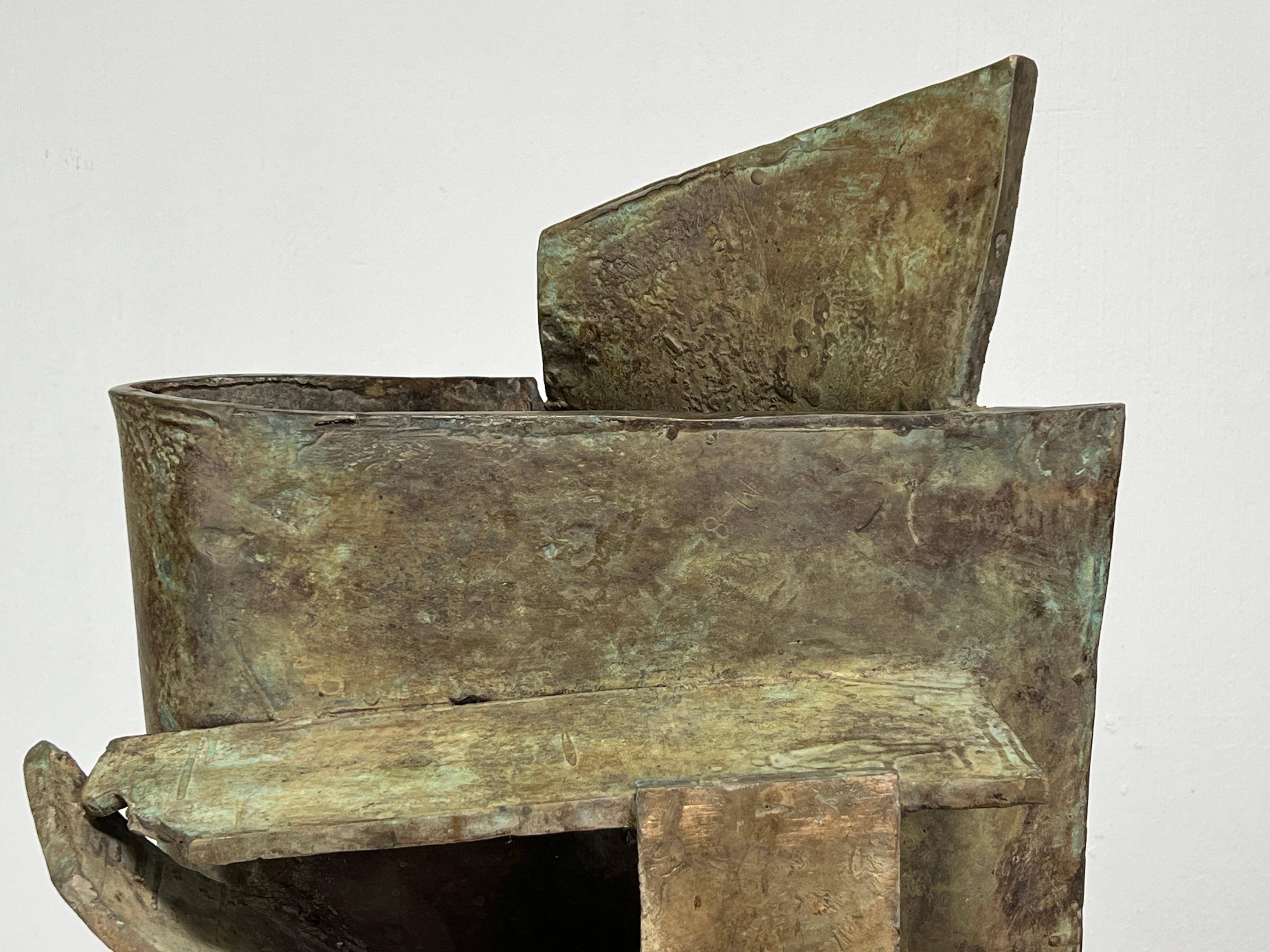 Cast Abstract Bronze by Michael Steiner For Sale