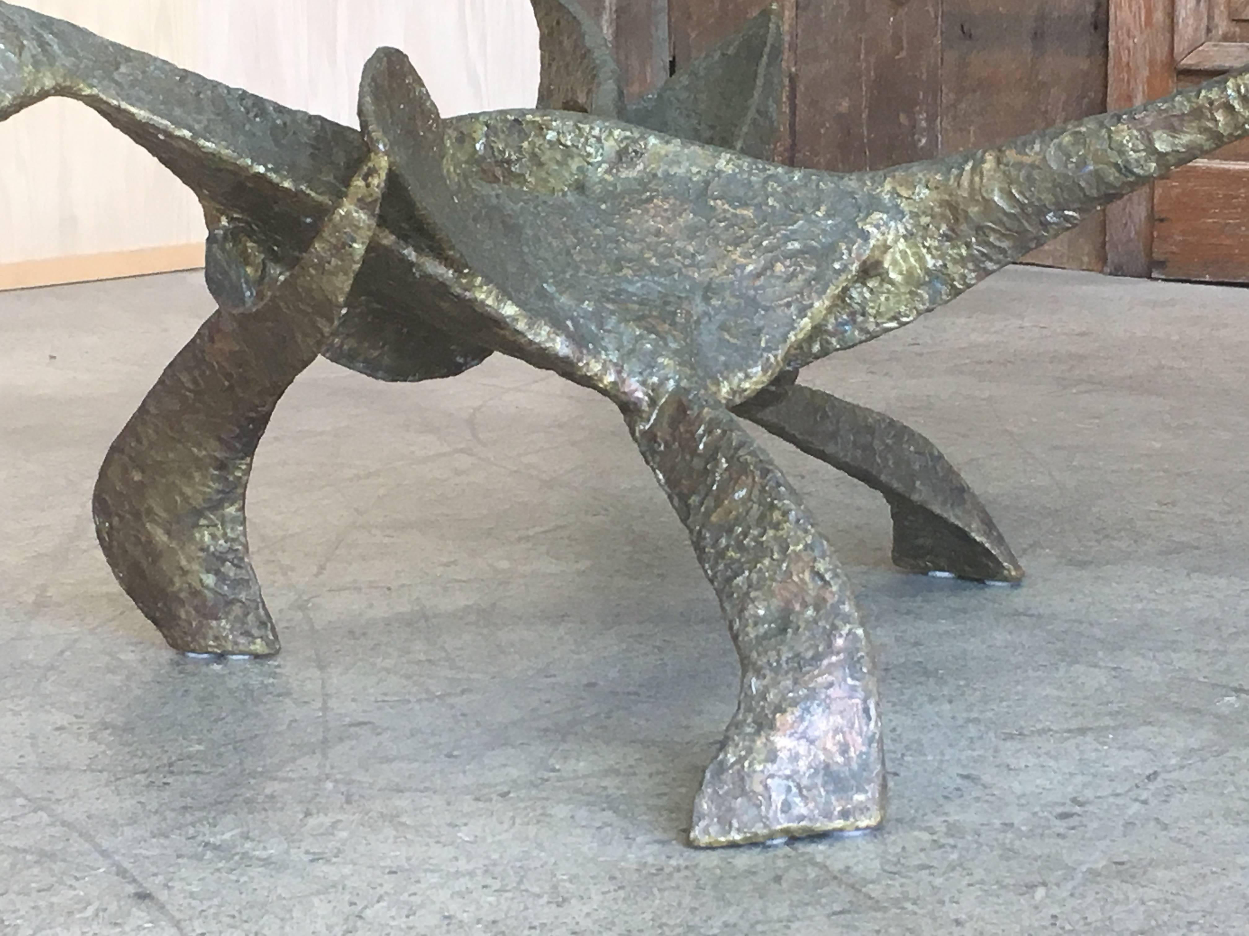 20th Century Abstract Bronze Coffee Table