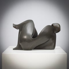 Abstract Bronze Female Sculpture by Francine Govers, 1990s