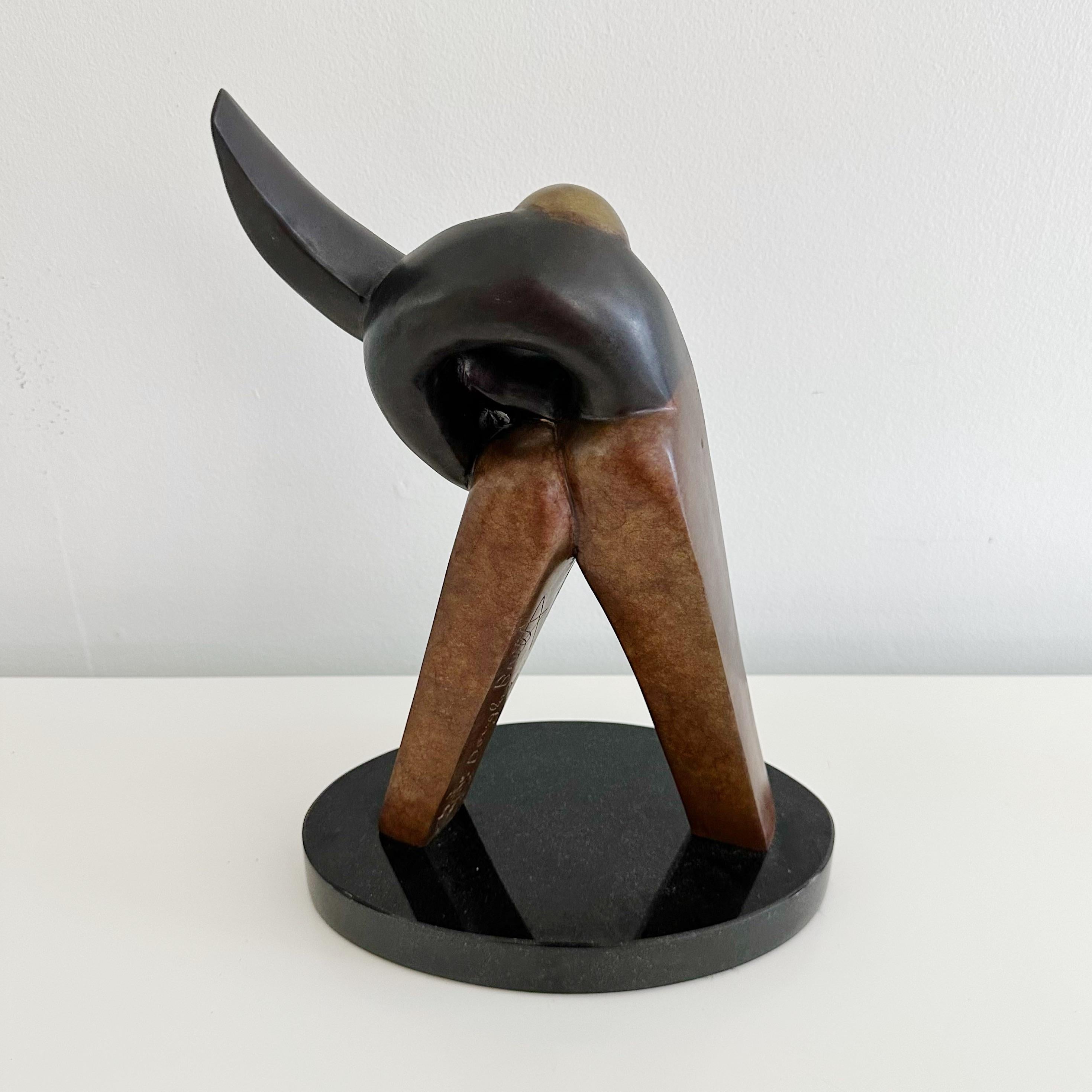 Mid-Century Modern Abstract Bronze Figural Sculpture by Douglas Brett, 2007