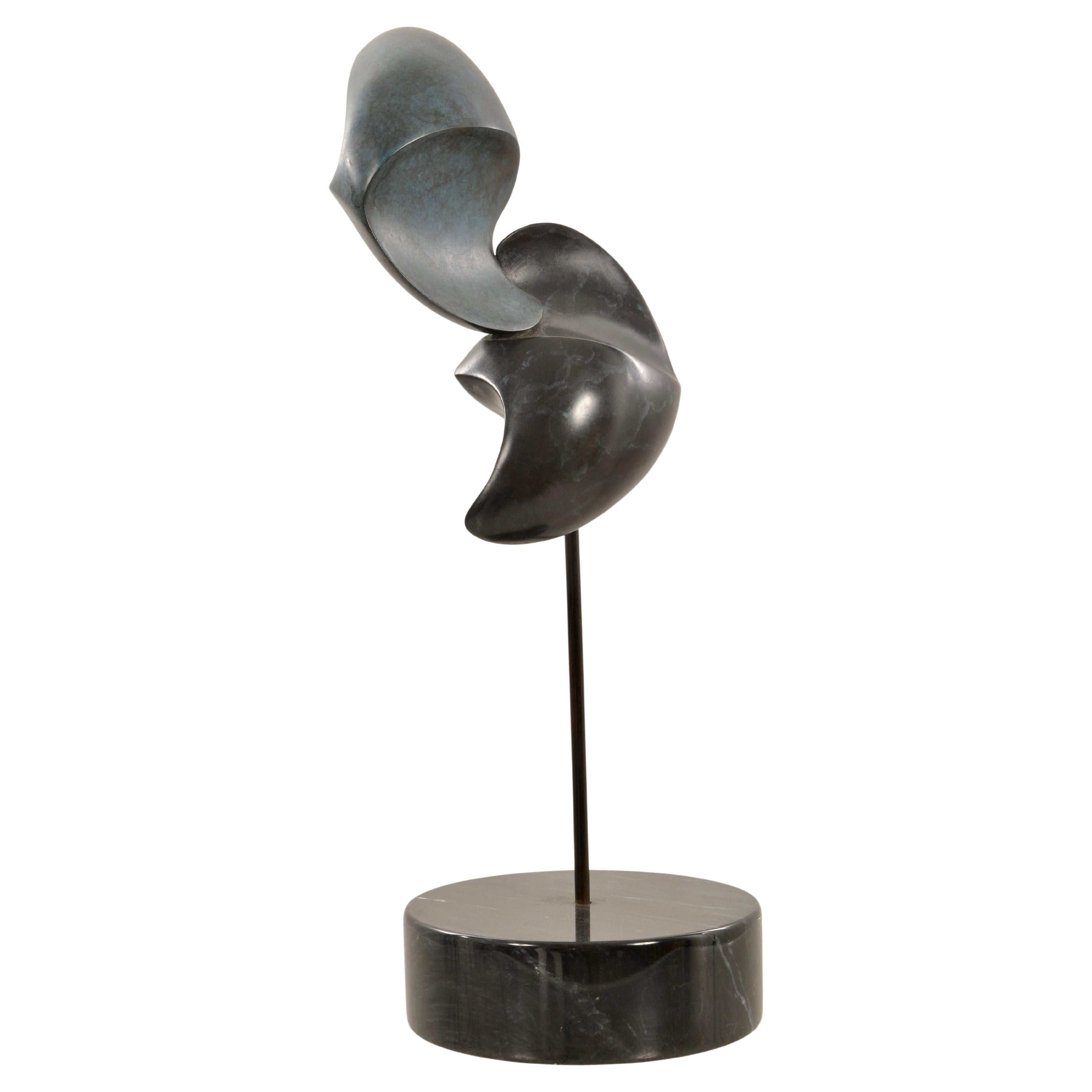 Bronce abstracto sobre base de mármol, c 1970