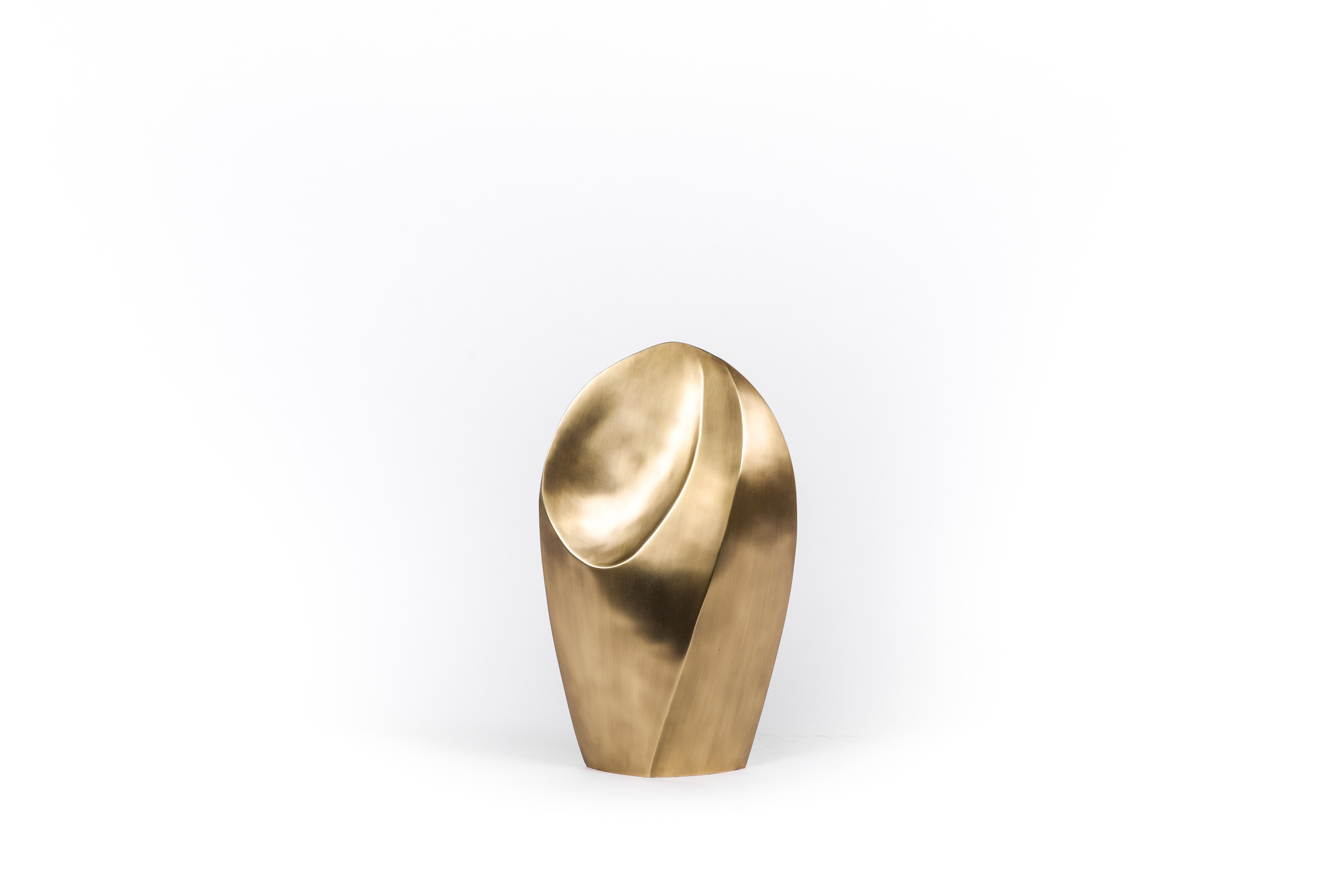 Kronos Bronze-Patina Brass Sculpture by Patrick Coard Paris For Sale 12