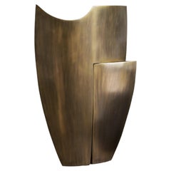 Vintage Kronos Bronze-Patina Brass Sculpture by Patrick Coard Paris