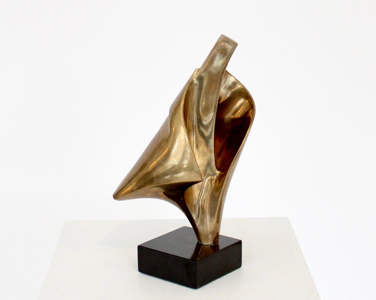 Mid-20th Century Abstract Bronze Sculpture Attributed to Artist Alicia Penalba  For Sale