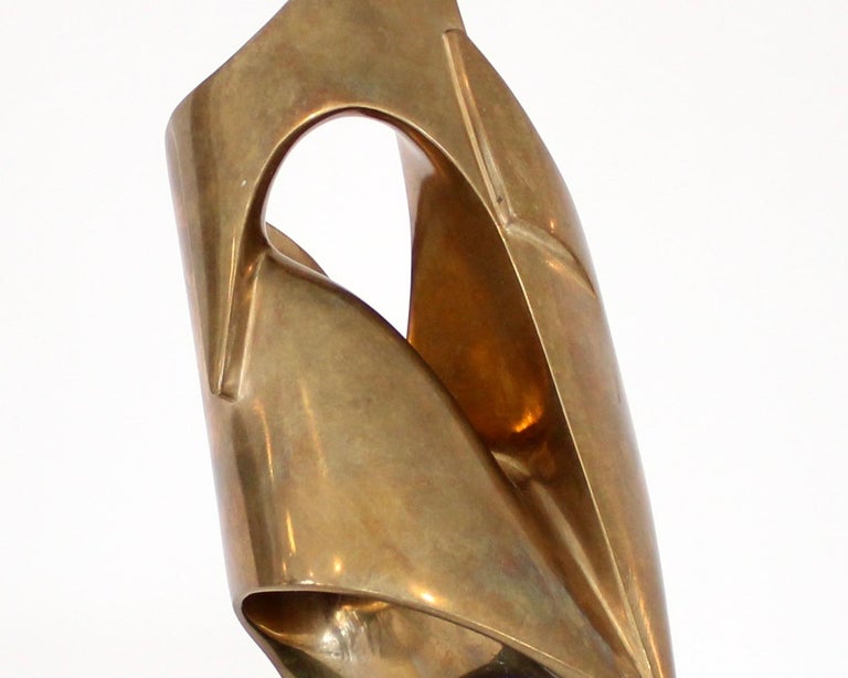 Abstract Bronze Sculpture Attributed to Artist Alicia Penalba  For Sale 3
