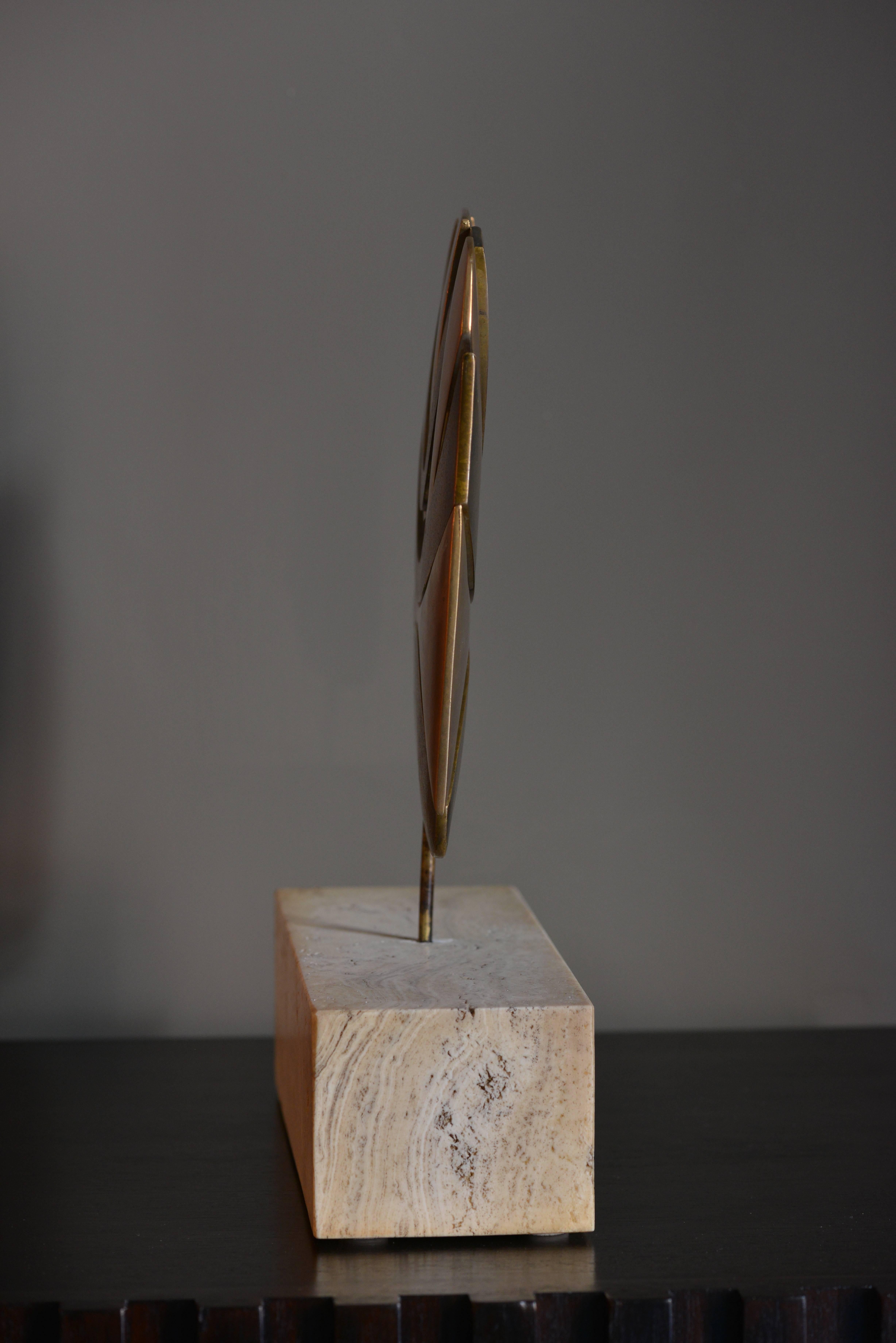 20th Century Abstract Bronze Sculpture by Alain Cantarel, France, 1970s