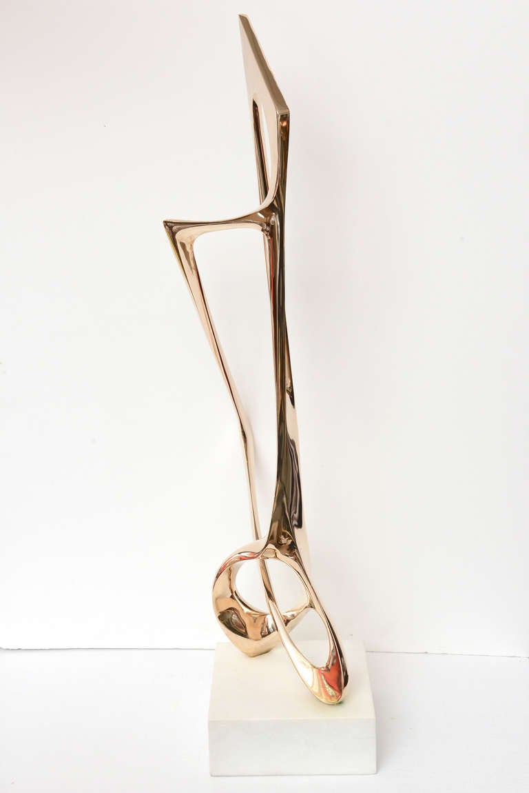 Canadian Abstract Bronze Sculpture by Antonio Grediaga Kieff Signed