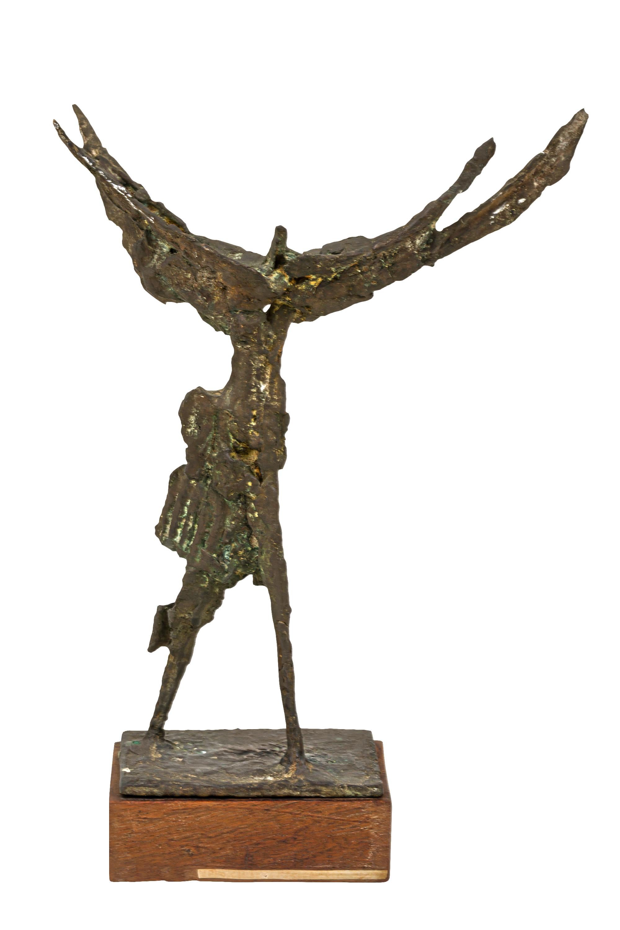 Abstract Bronze Sculpture by Chissotti Filippo, Italy, 1960s In Good Condition For Sale In New York, NY