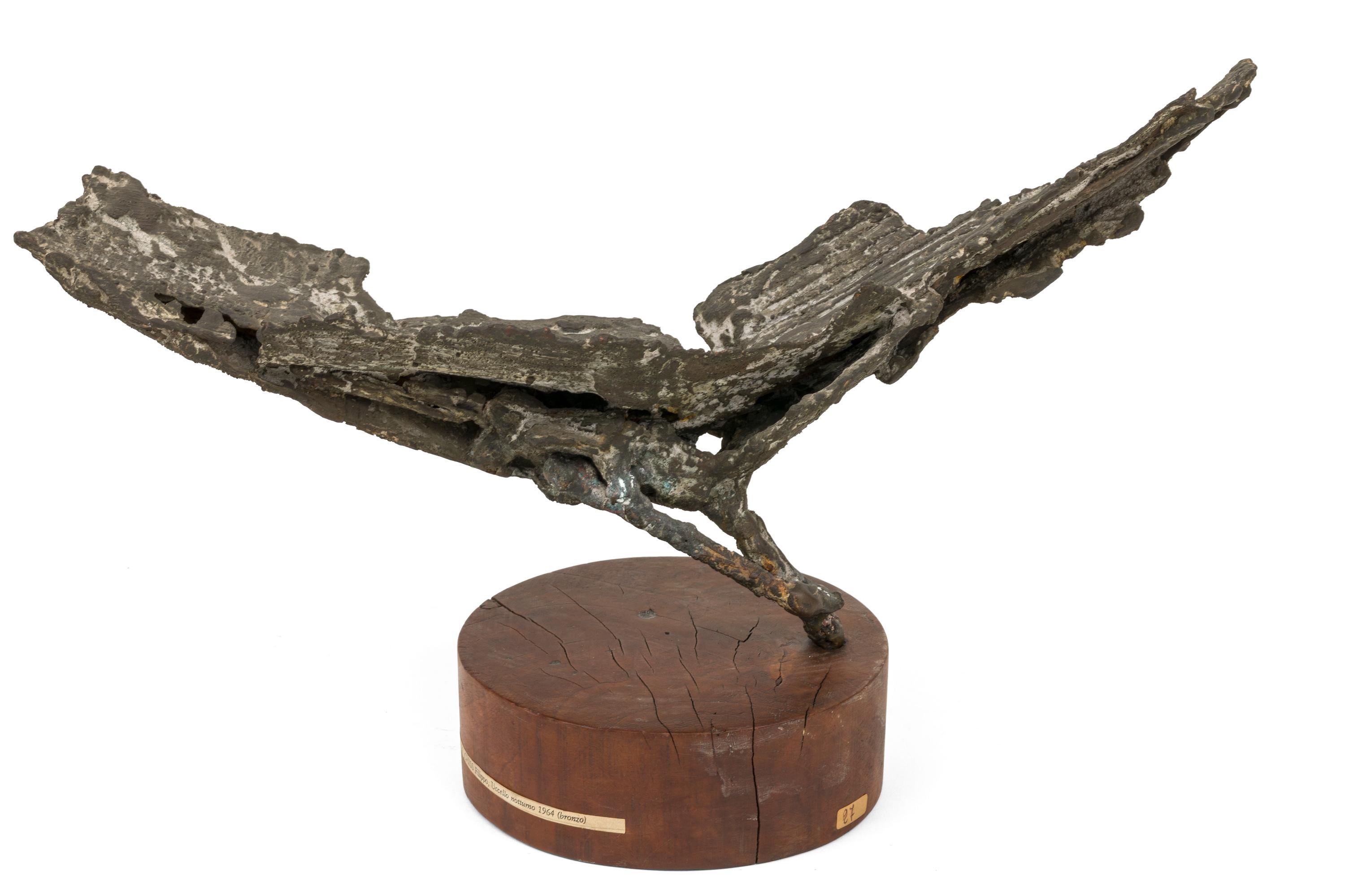 Abstract Bronze Sculpture by Chissotti Filippo, Italy 1960s In Good Condition In New York, NY