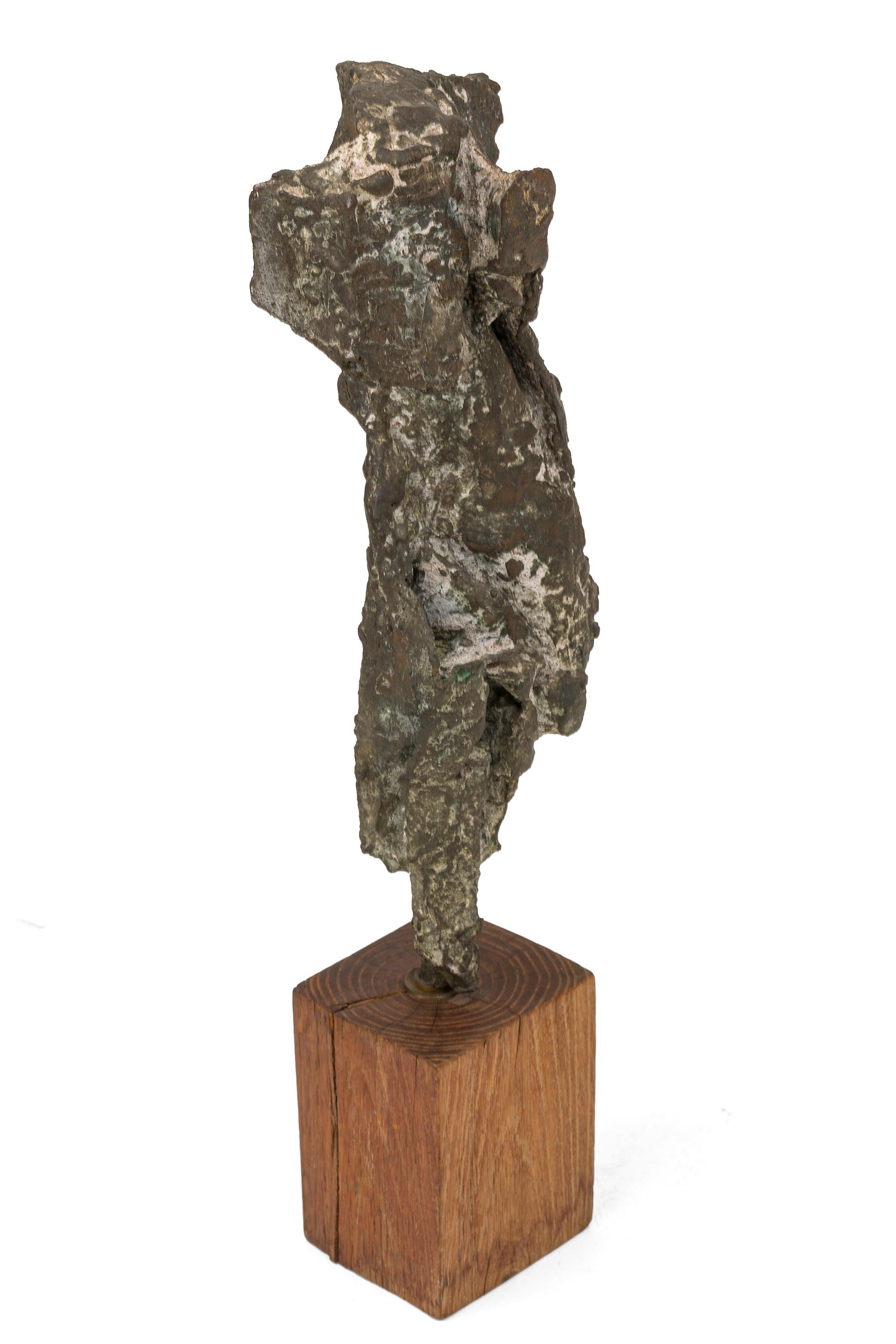 Mid-20th Century Abstract Bronze Sculpture by Chissotti Filippo, Italy 1960s For Sale