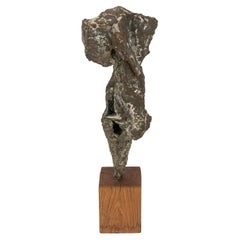 Escultura abstracta de bronce de Chissotti Filippo, Italia Años 60