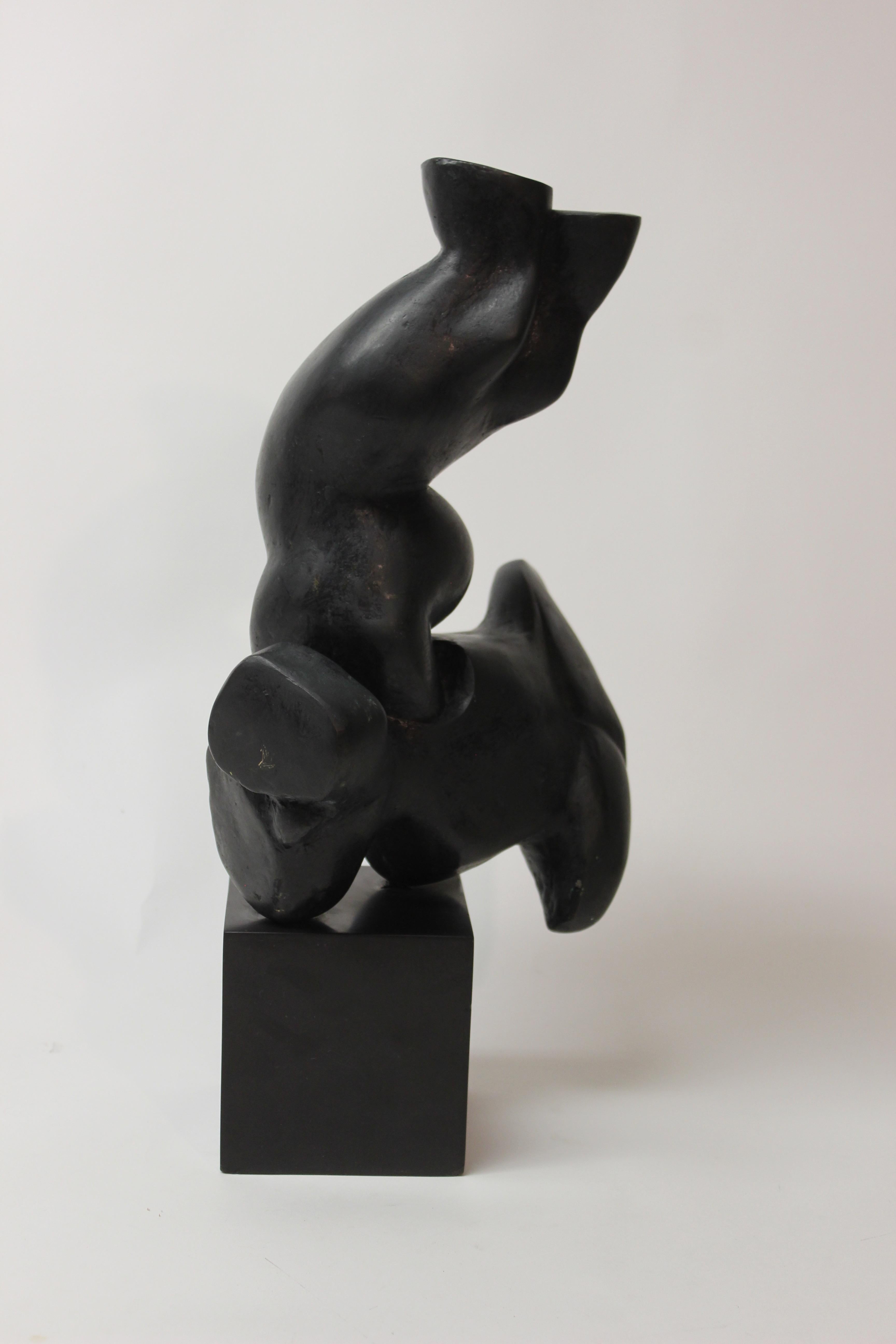 Abstract Bronze Sculpture by Elbert Weinberg In Good Condition In East Hampton, NY