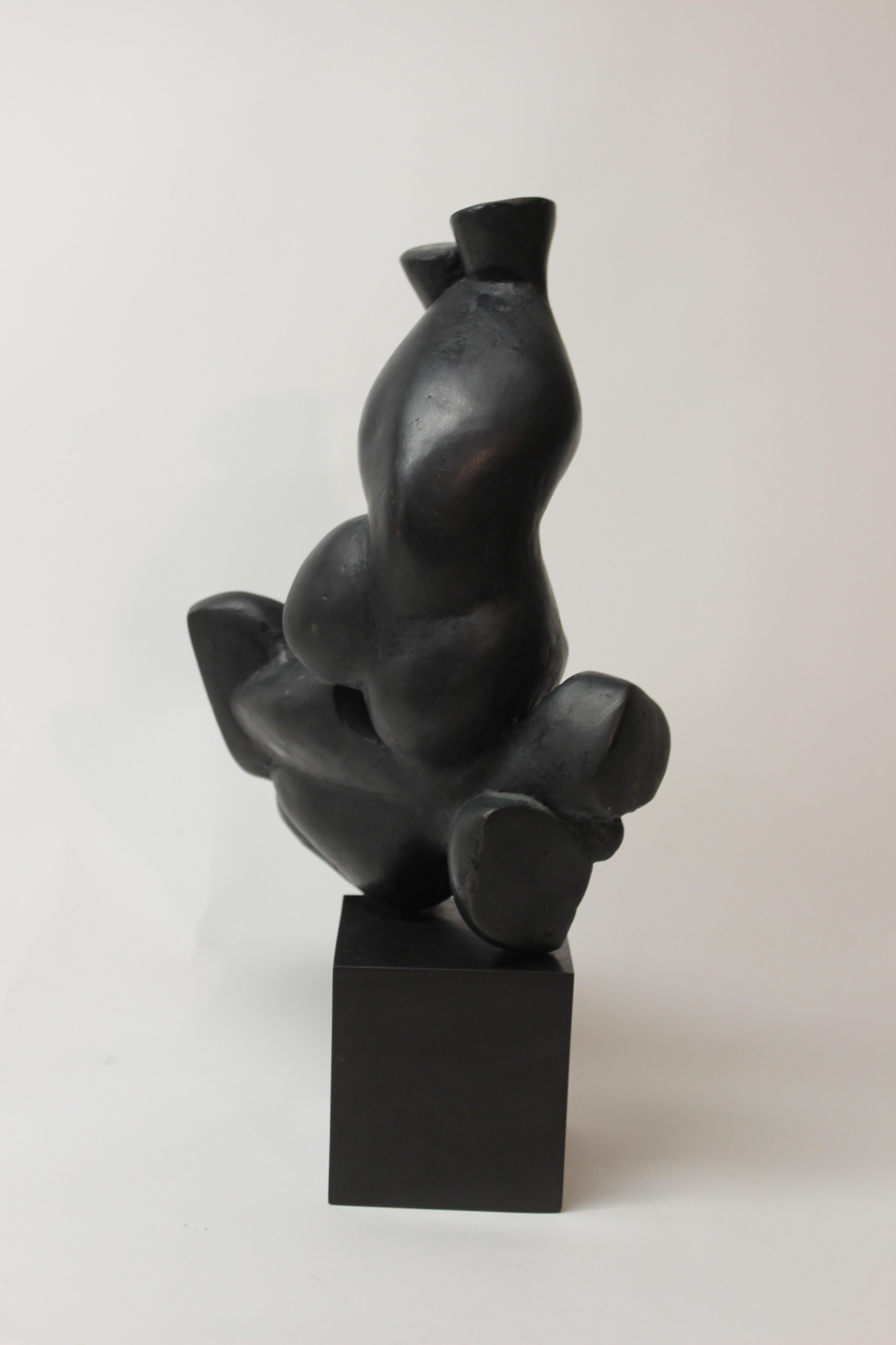 Mid-20th Century Abstract Bronze Sculpture by Elbert Weinberg