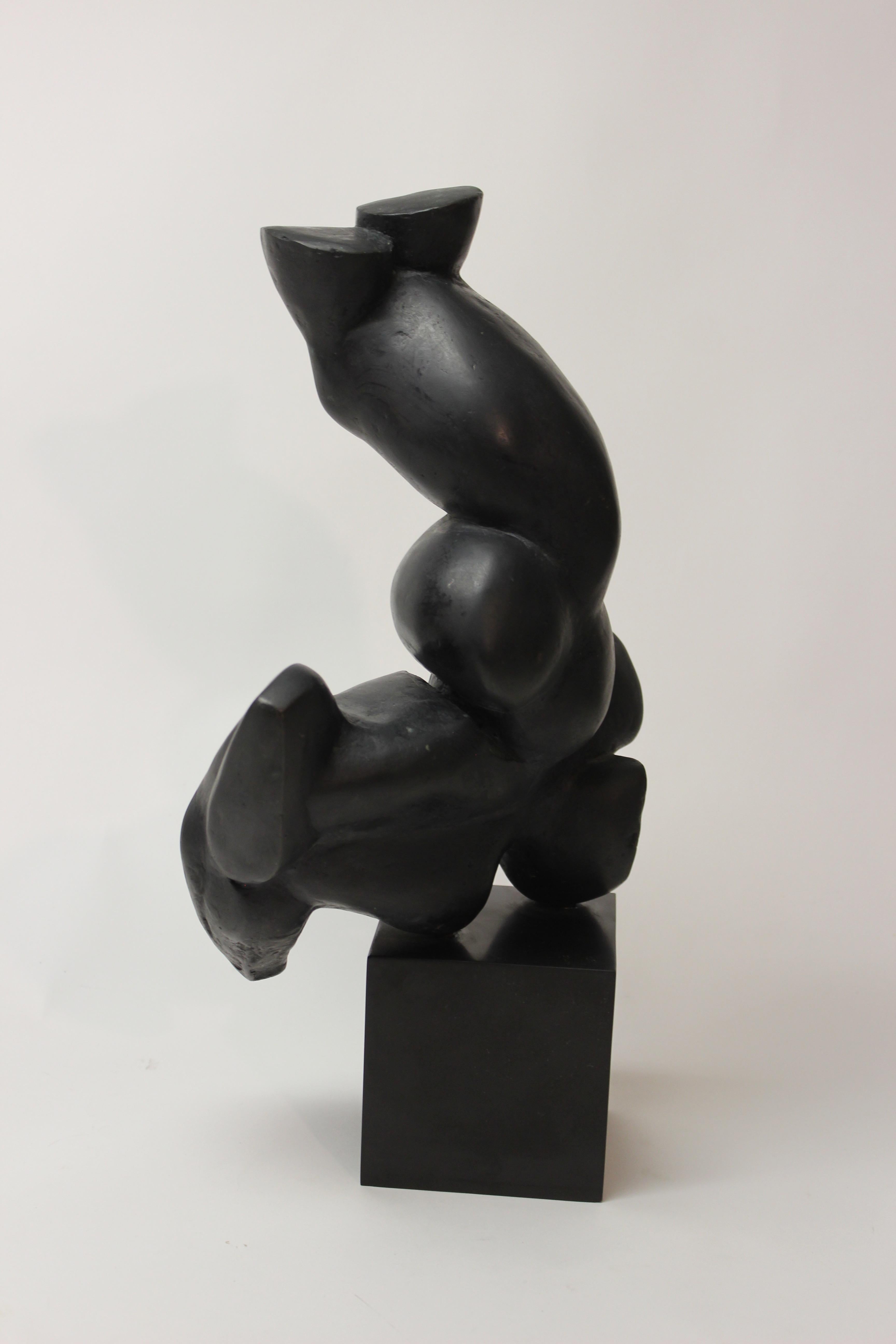 Abstract Bronze Sculpture by Elbert Weinberg 1