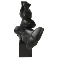 Abstract Bronze Sculpture by Elbert Weinberg