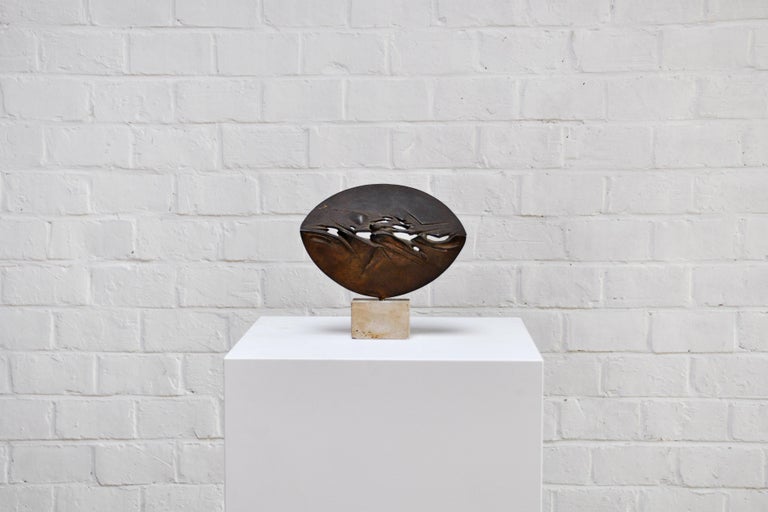 Abstract Bronze Sculpture by Franco Ciuti, Italy 1970's For Sale at 1stDibs