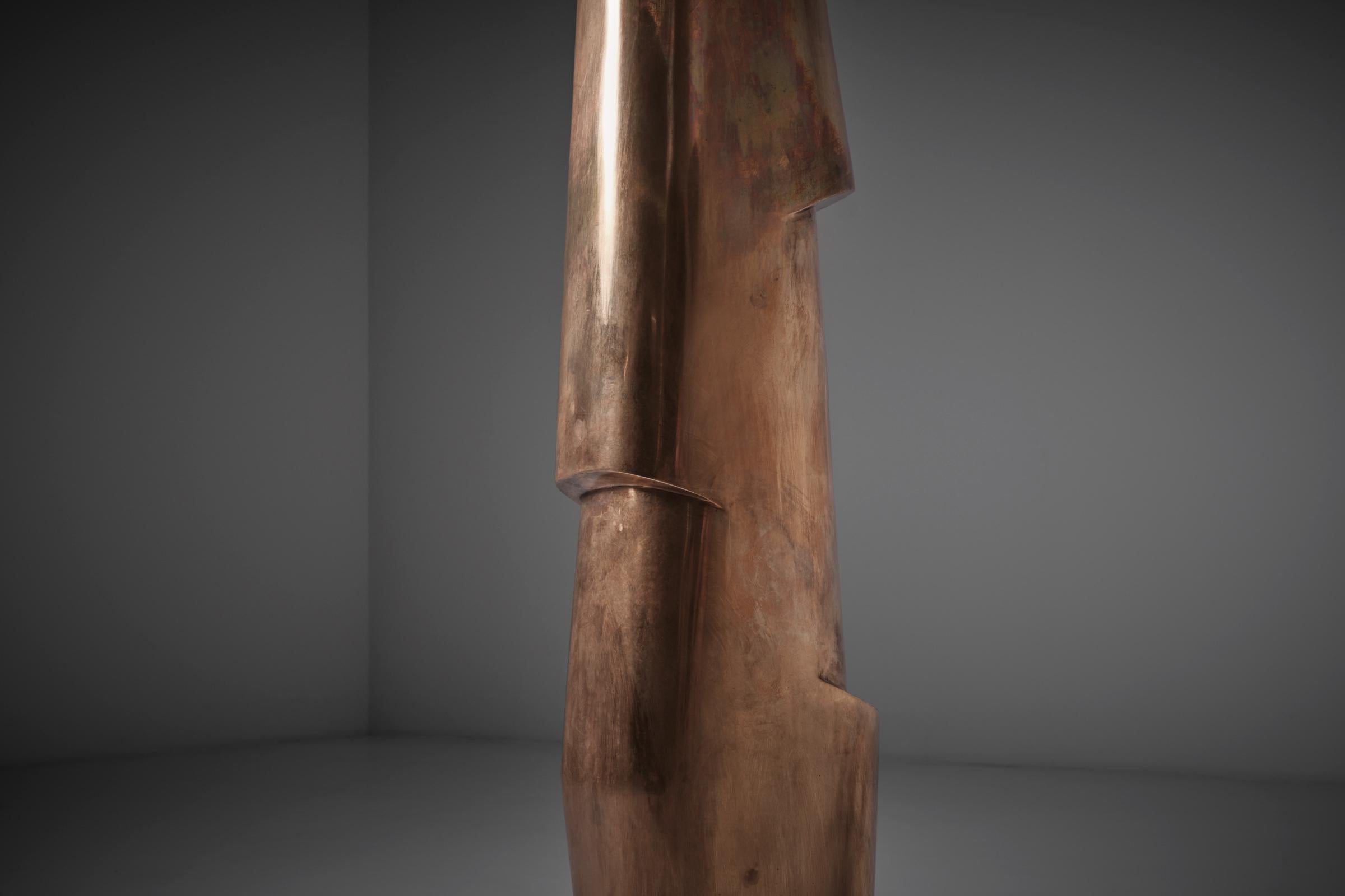 Late 20th Century Abstract Bronze Sculpture by Jacques Guilmot, Belgium, 1970s