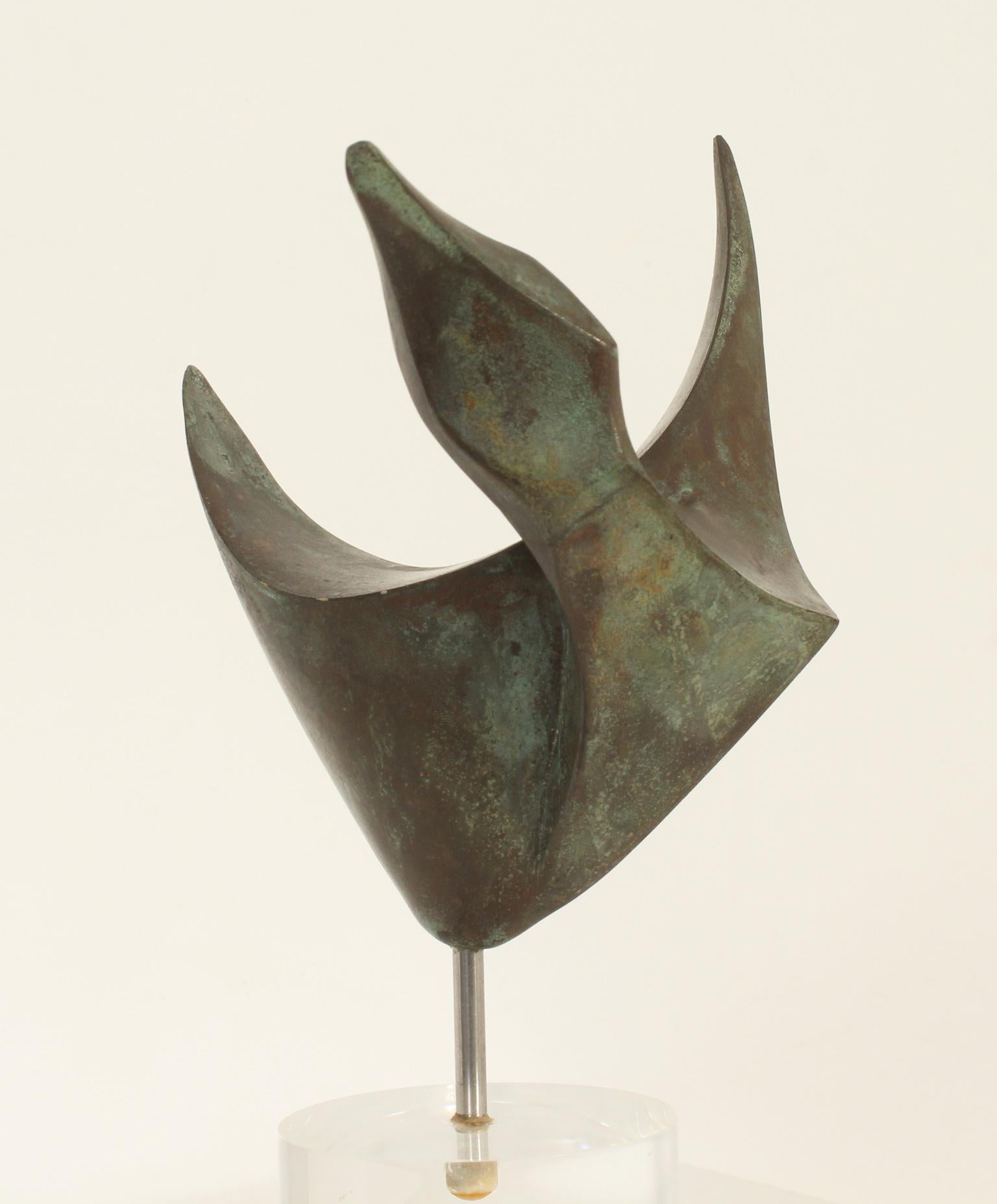 Spanish Abstract Bronze Sculpture by Montserrat Sastre, Spain, 1970's For Sale
