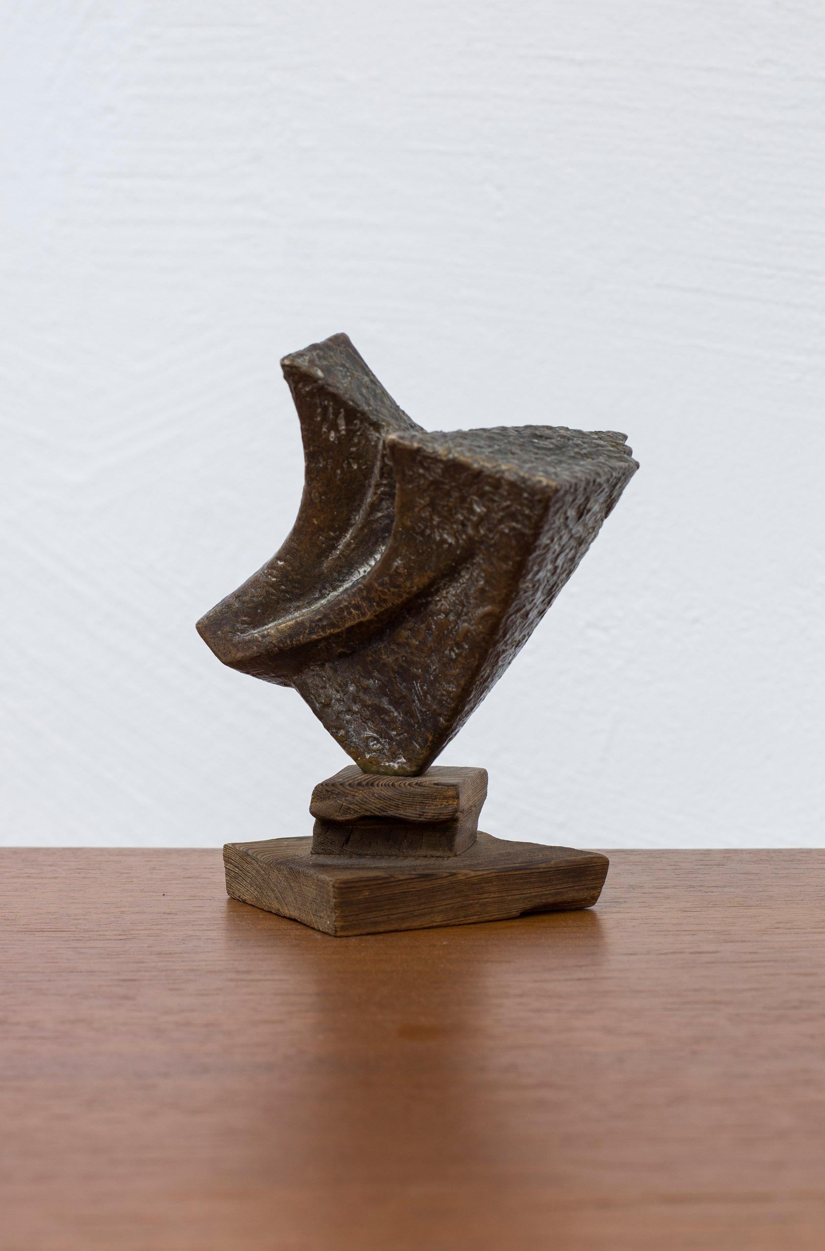 Sculpture abstraite en bronze du sculpteur suédois Bengt Amundin, années 1950 en vente 5