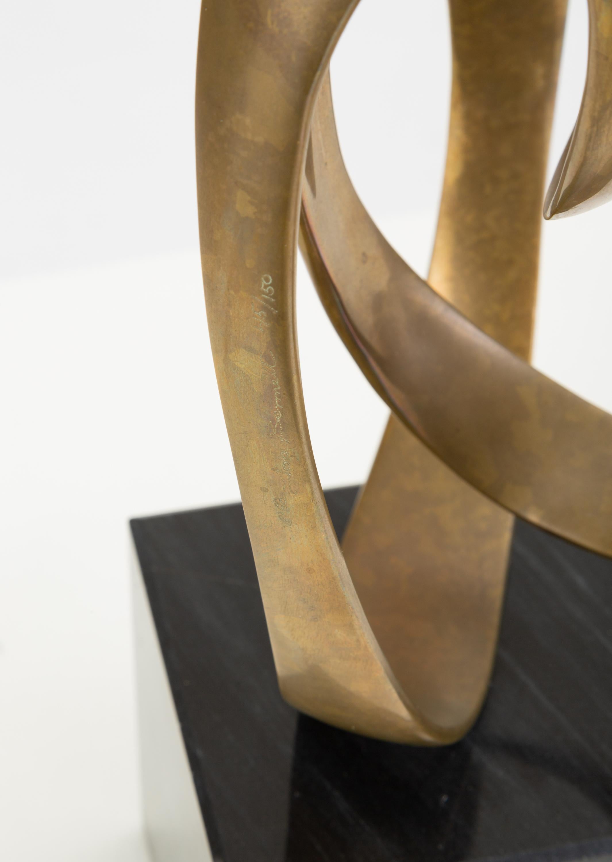 Abstract Bronze Sculpture by Tom Bennett 1