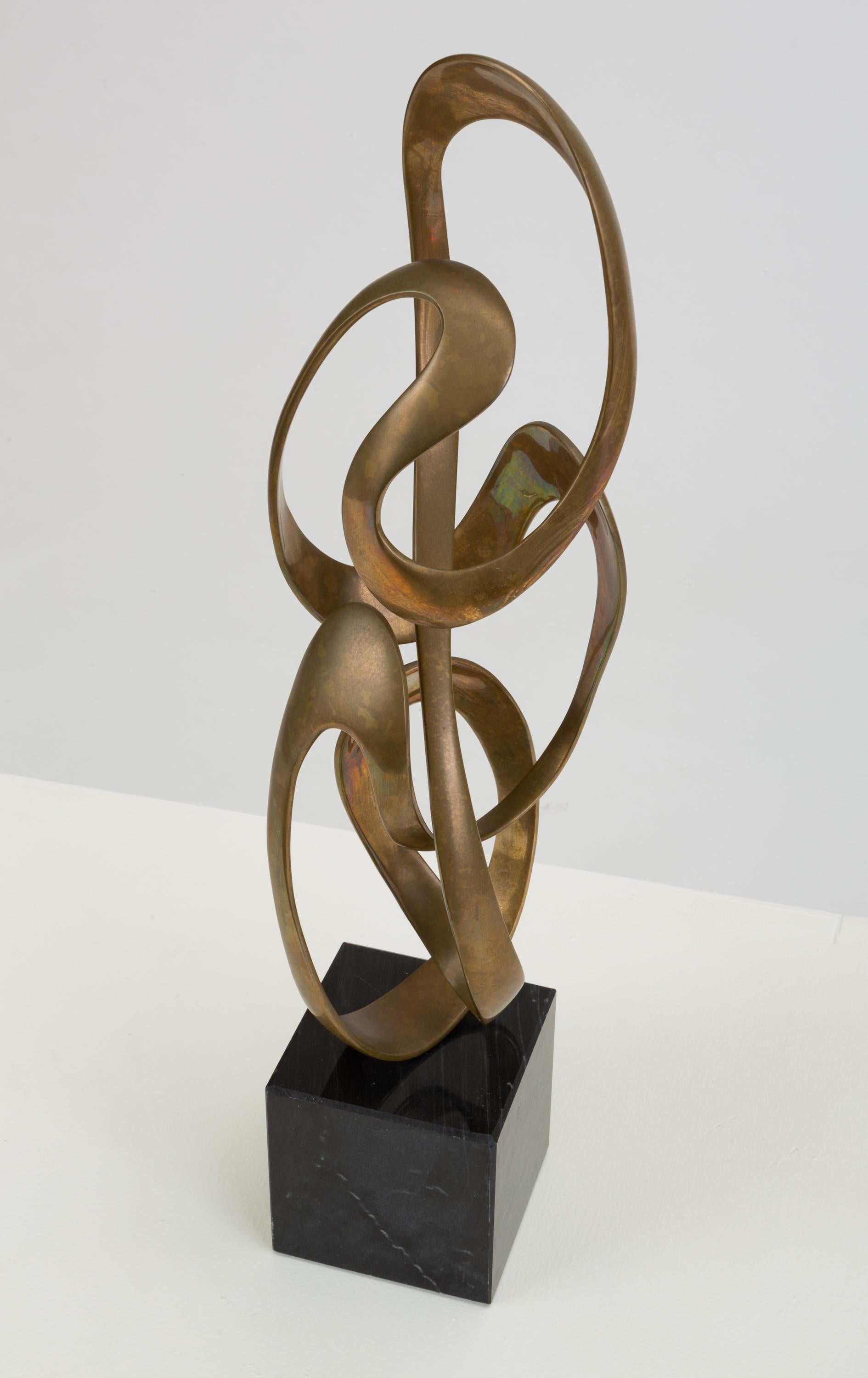 Abstract Bronze Sculpture by Tom Bennett 2