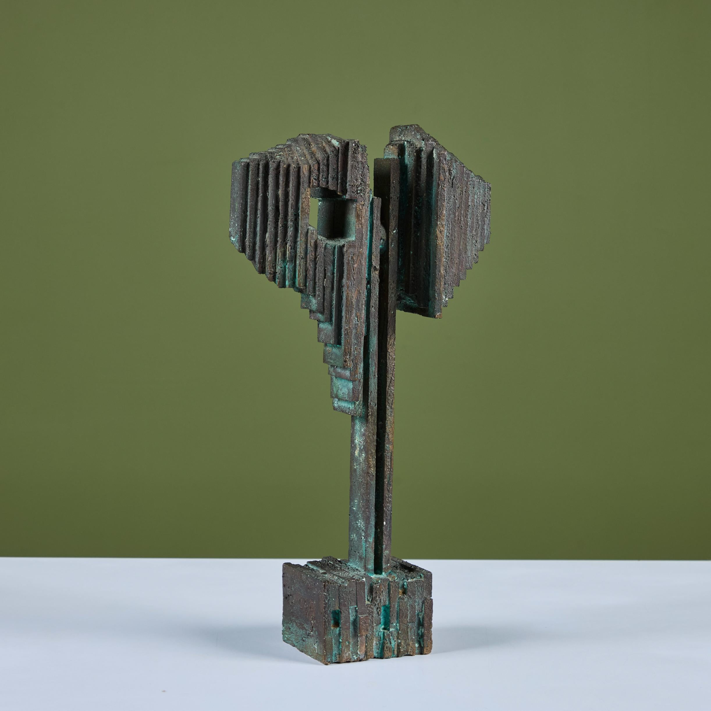 Scultura astratta in bronzo in vendita 4
