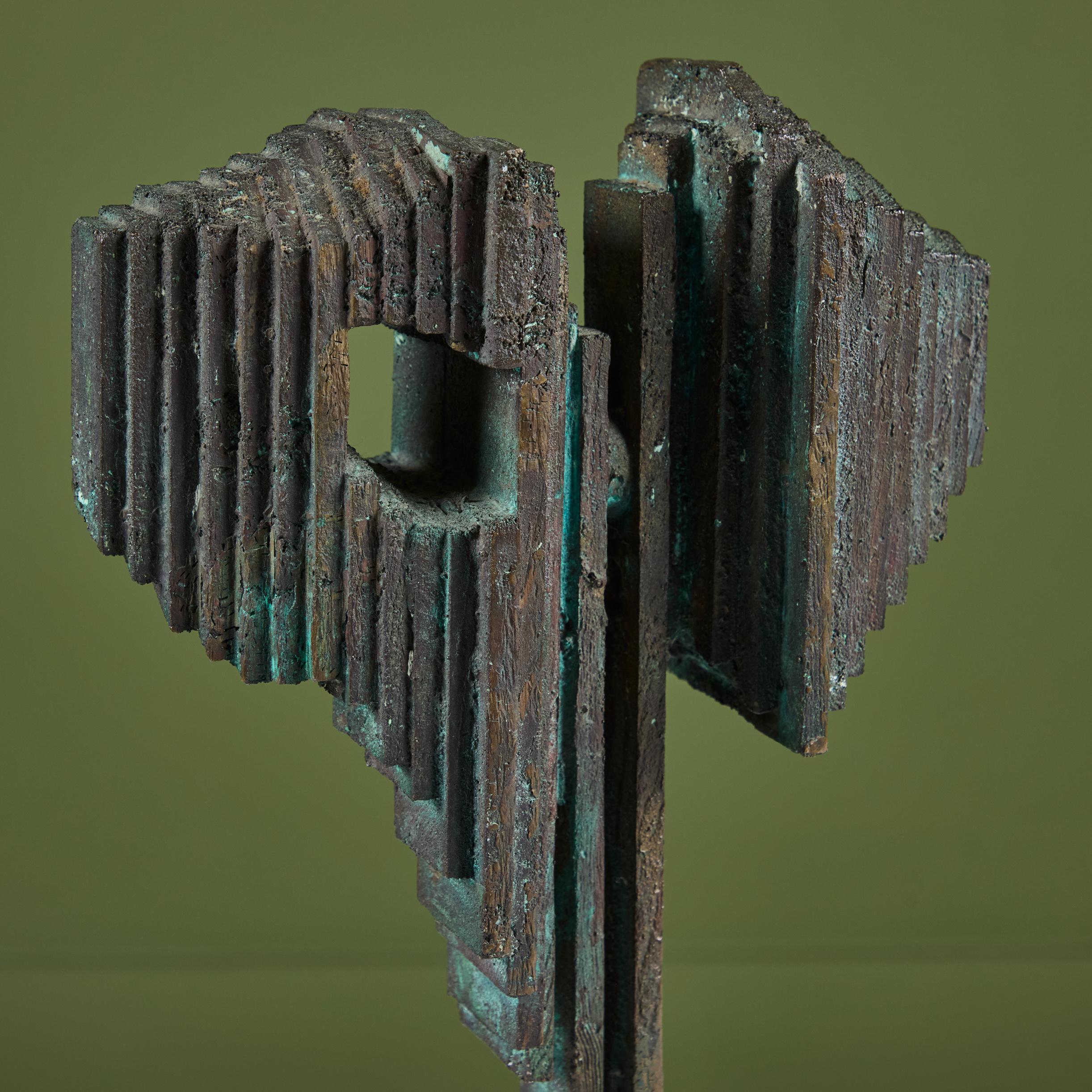 Scultura astratta in bronzo in vendita 5