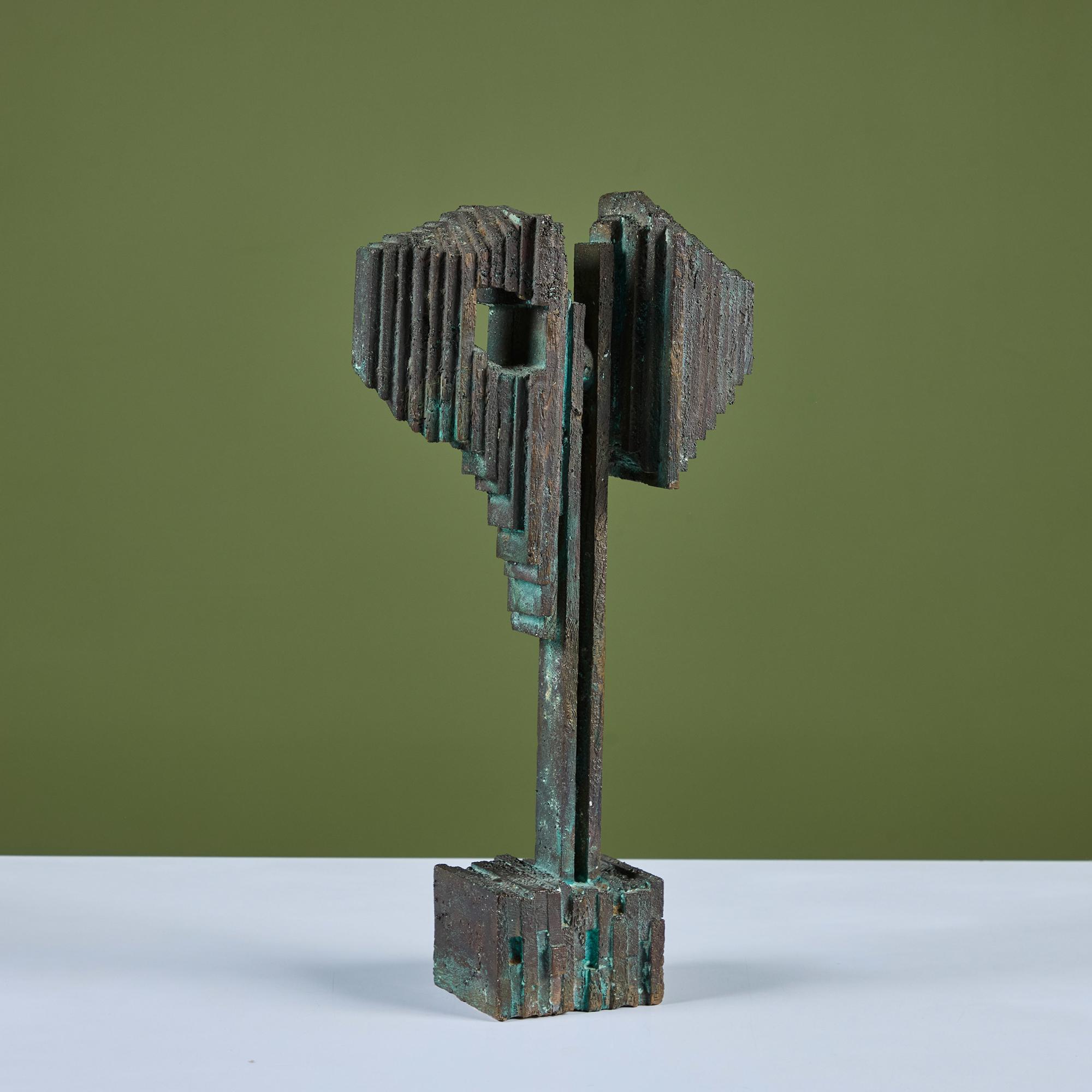 Americano Scultura astratta in bronzo in vendita