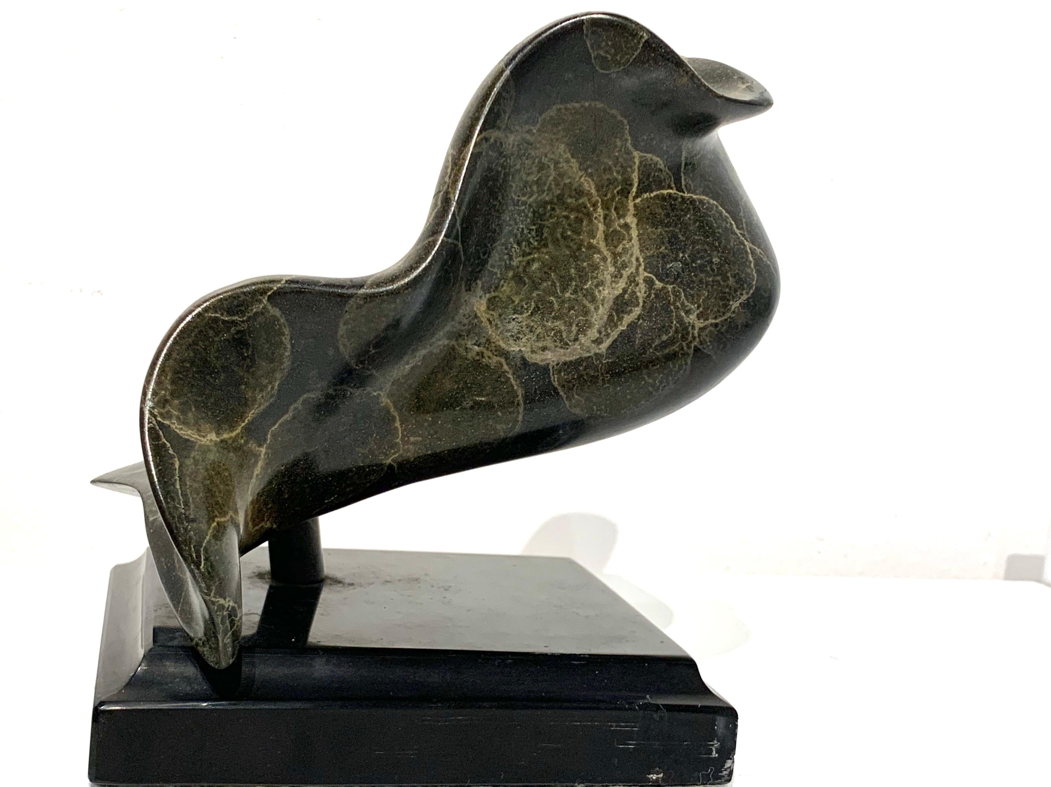 Cast Abstract Bronze Sculpture