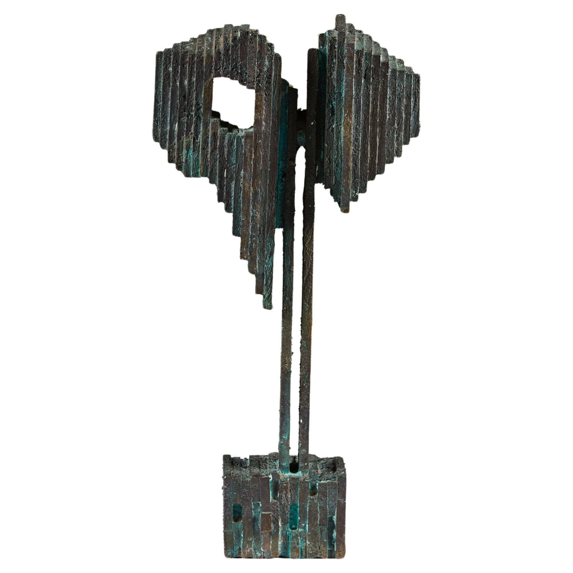 Abstract Bronze Sculpture