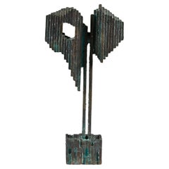Abstrakte Bronzeskulptur aus Bronze