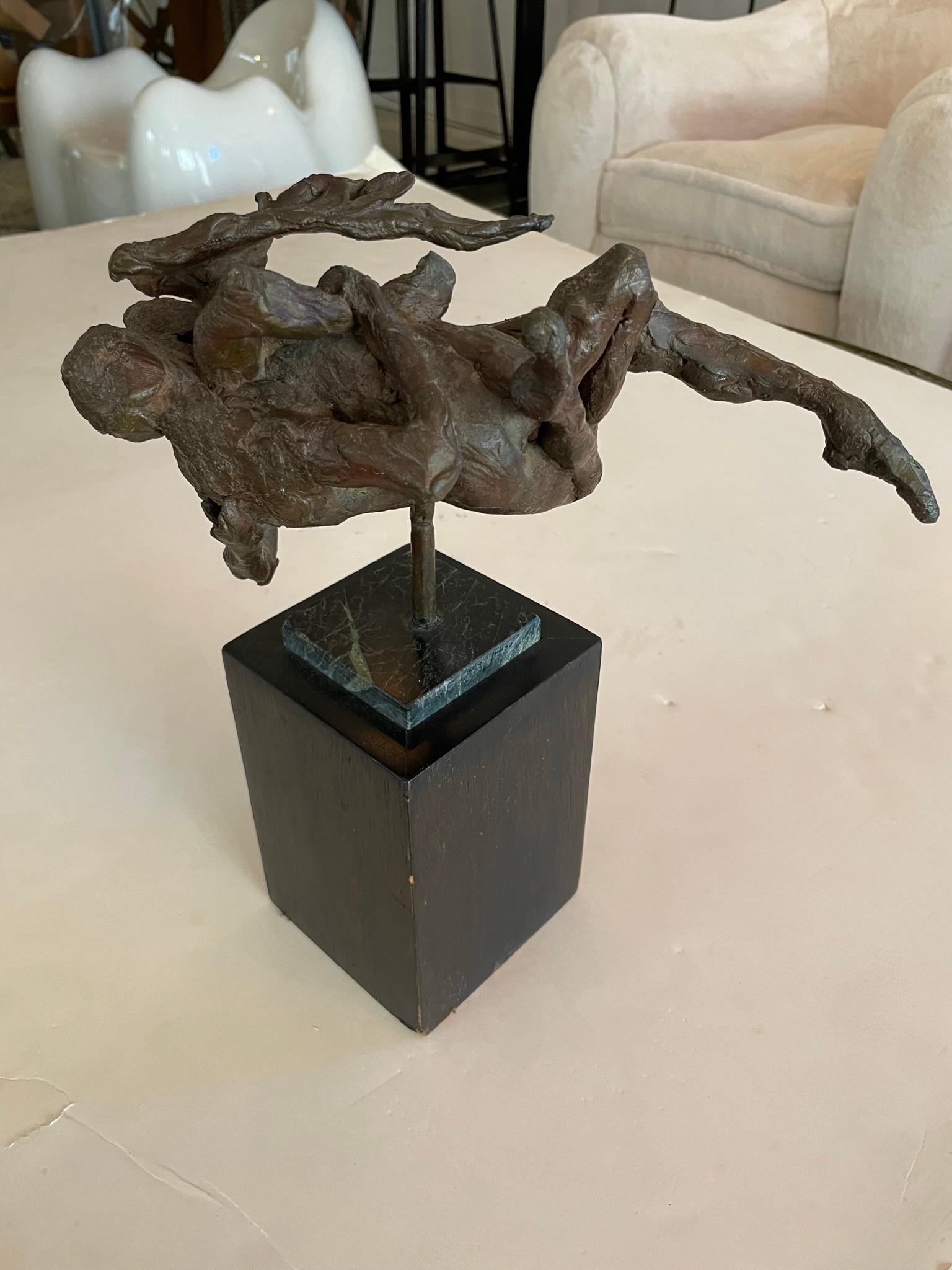 Expressionist Abstract Bronze Sculpture, France, 1930s For Sale