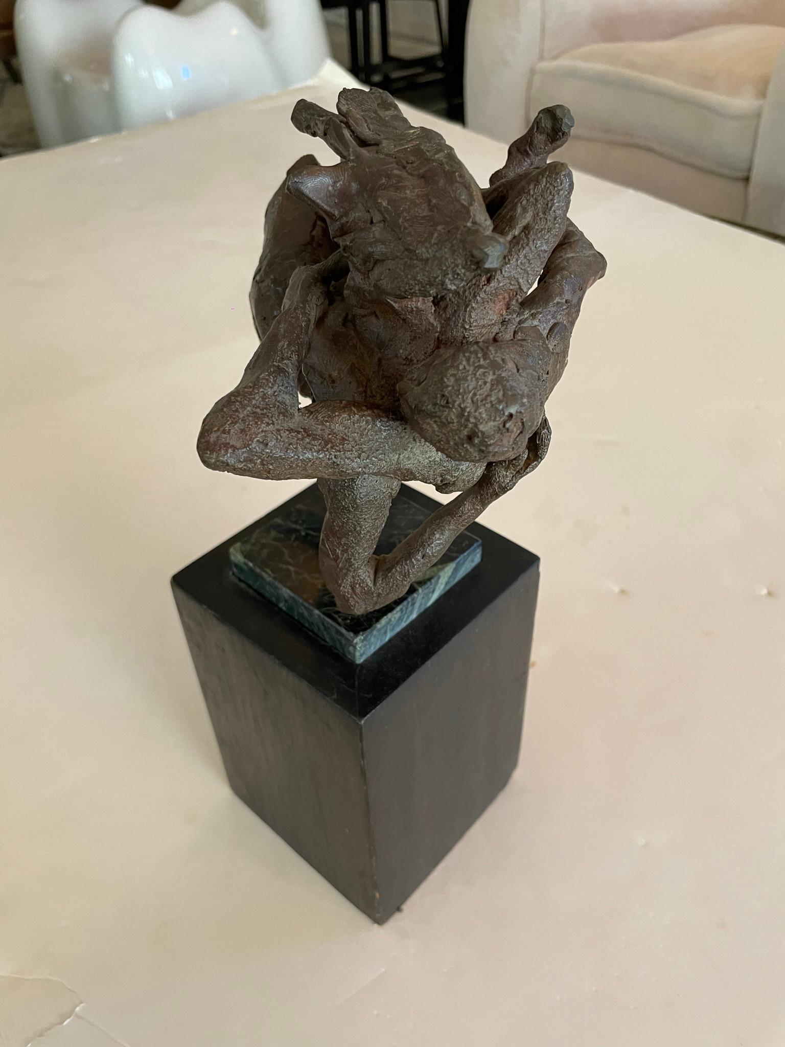 French Abstract Bronze Sculpture, France, 1930s For Sale