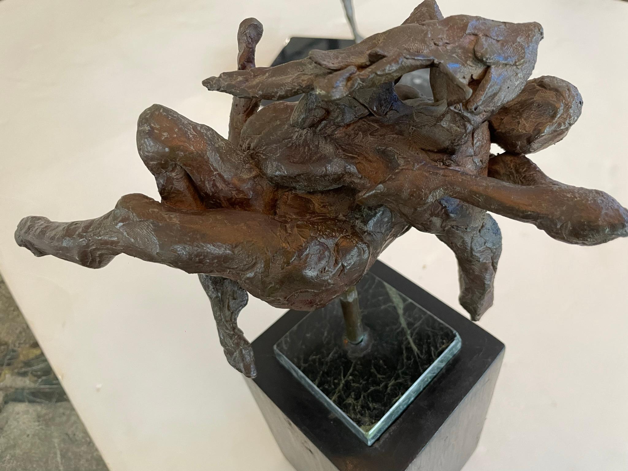 Abstract Bronze Sculpture, France, 1930s In Good Condition For Sale In Los Angeles, CA