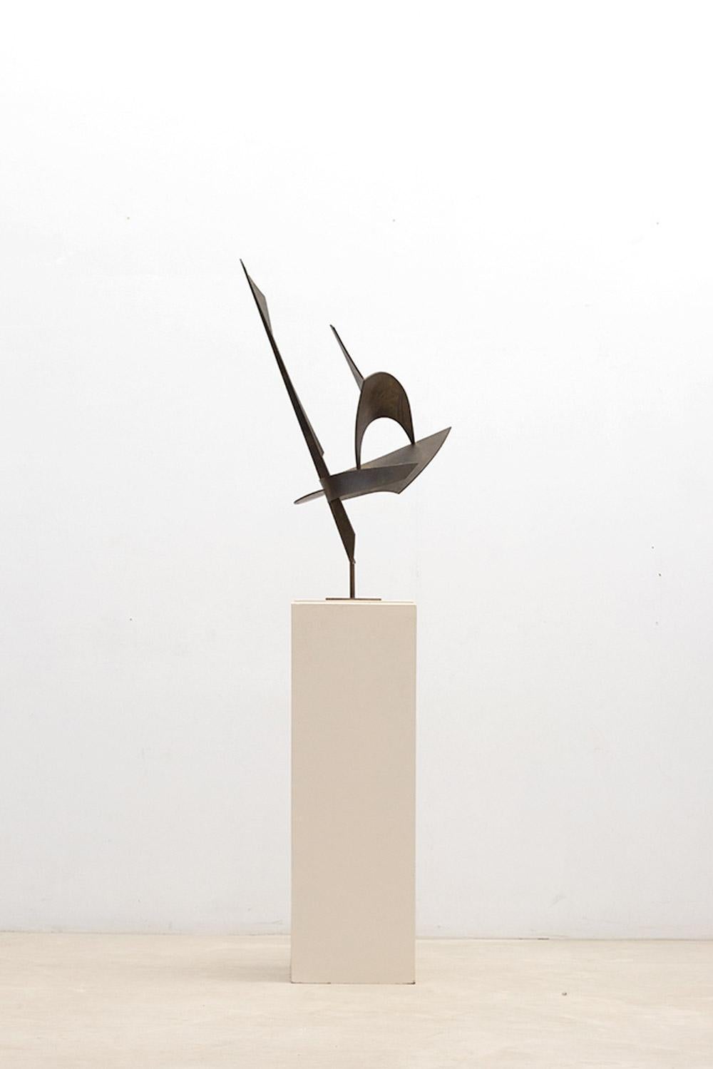 Abstract bronze sculpture, France 5