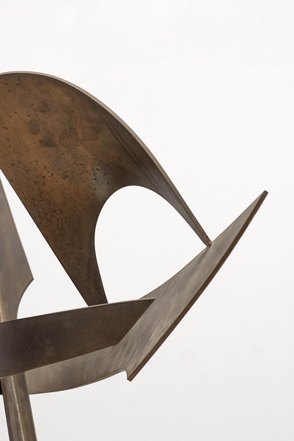 Abstract bronze sculpture, France 3